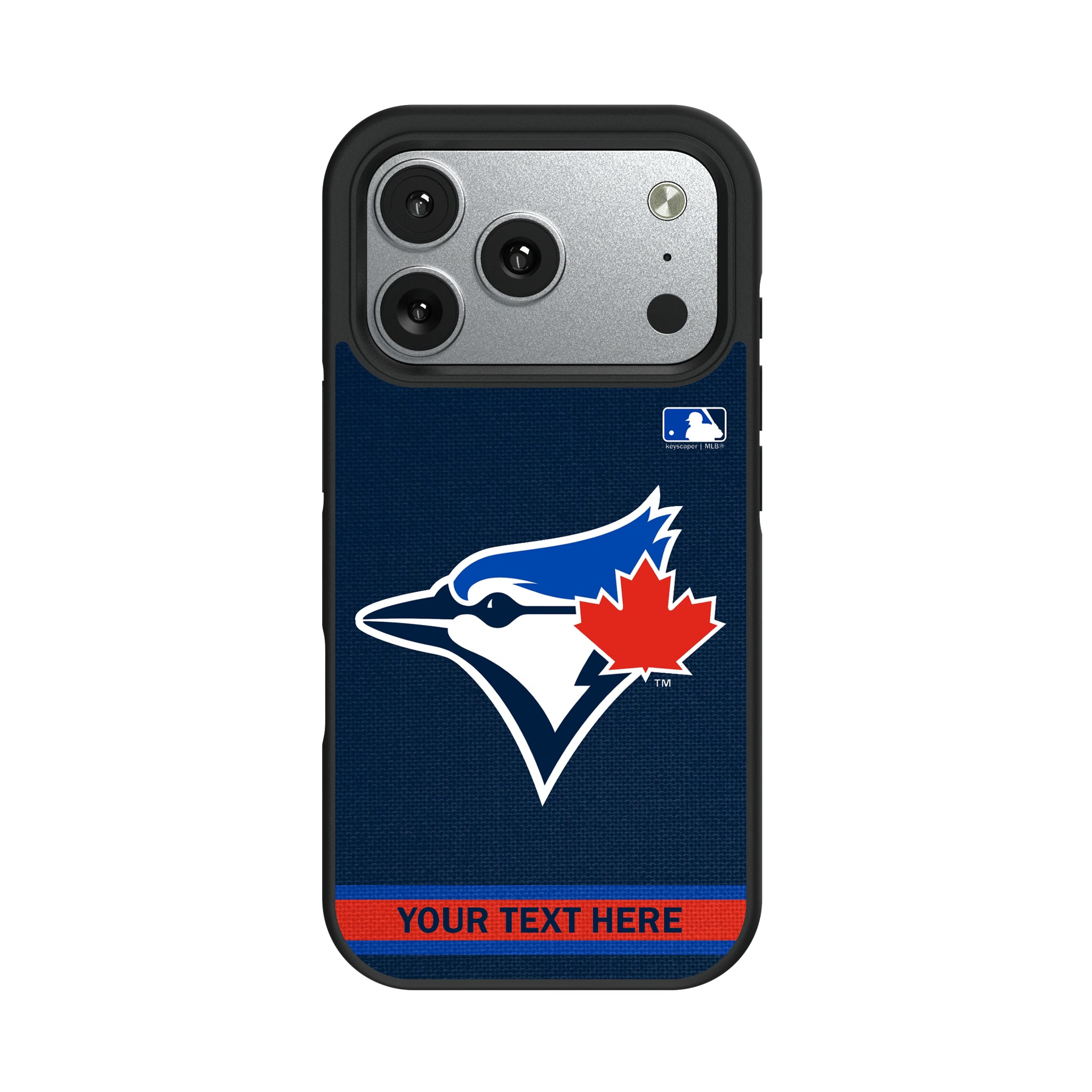 Toronto Blue Jays Personalized Stripe iPhone Bump Phone Case for Apple iPhone#Device_iPhone 17 Pro