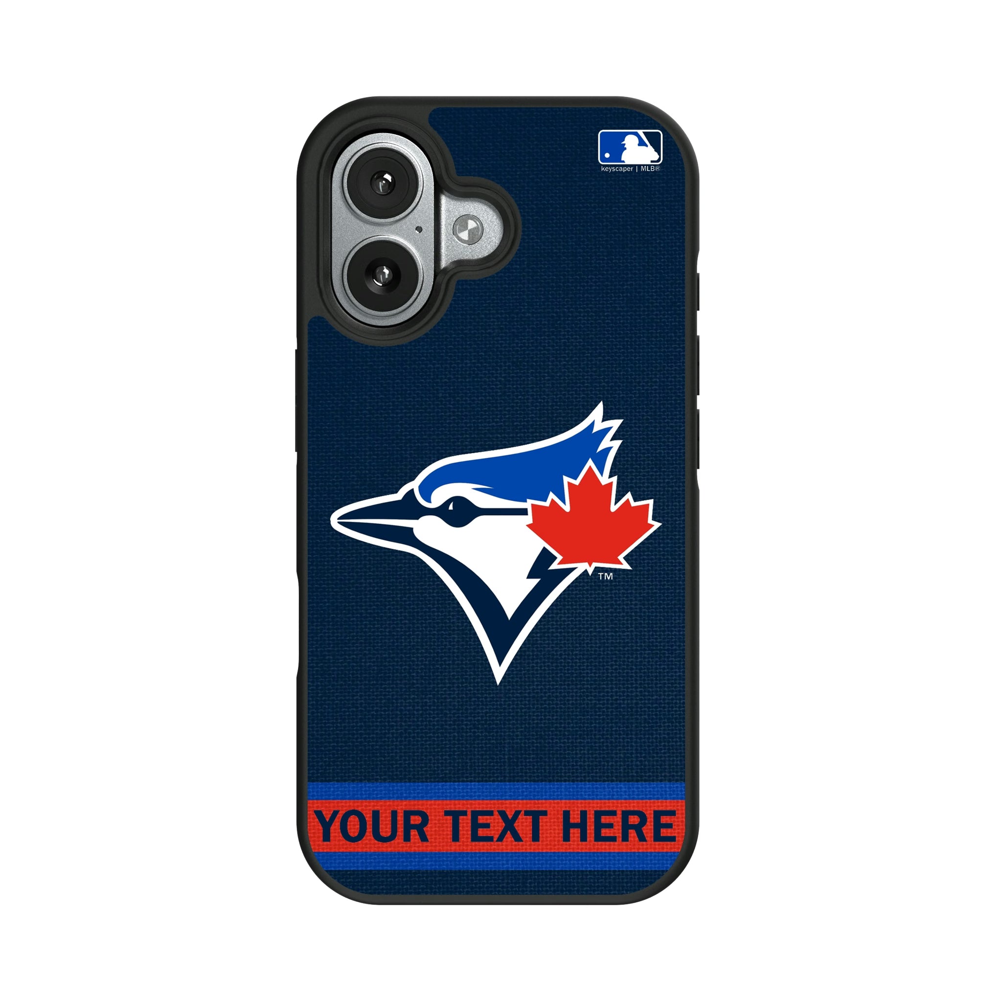 Toronto Blue Jays Personalized Stripe iPhone Bump Phone Case for Apple iPhone#Device_iPhone 17