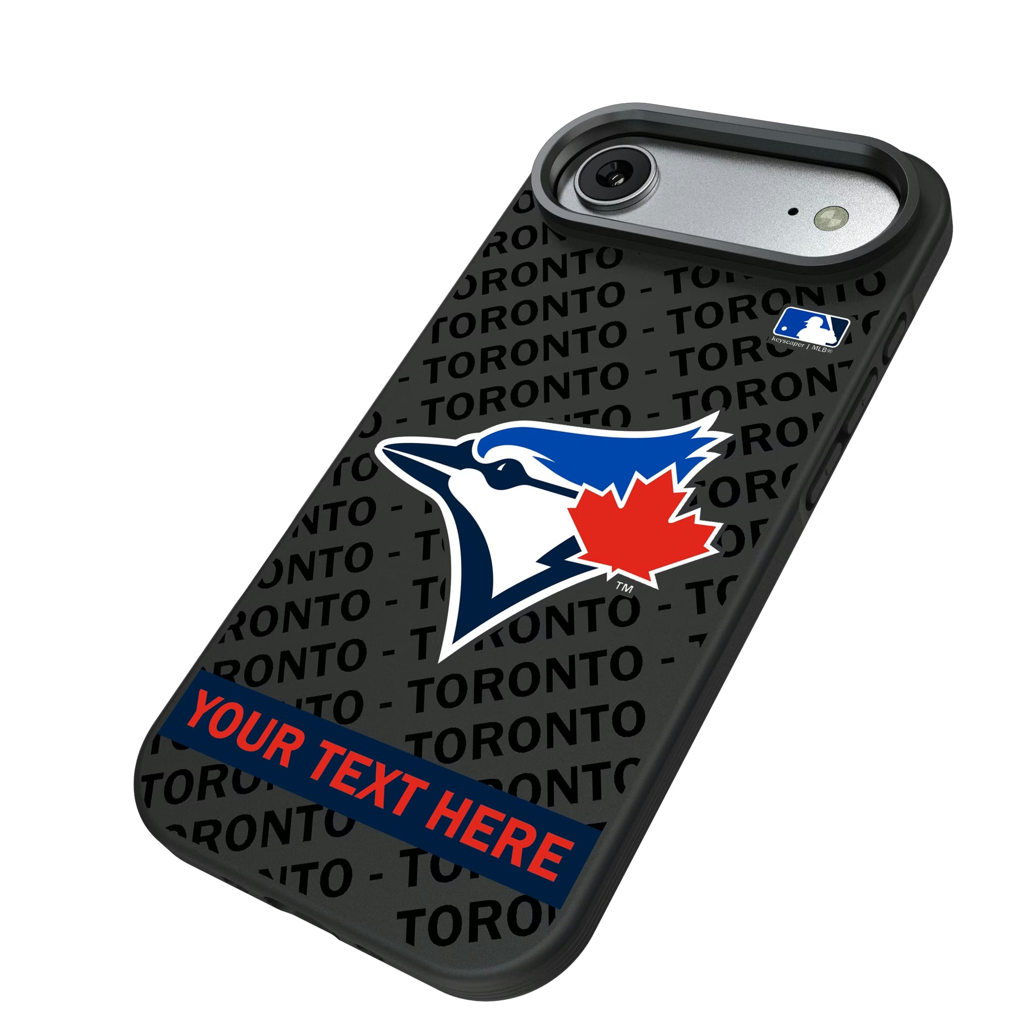 Toronto Blue Jays Personalized Tilt iPhone Bump Phone Case for Apple iPhone - Isometric View#Device_iPhone Air