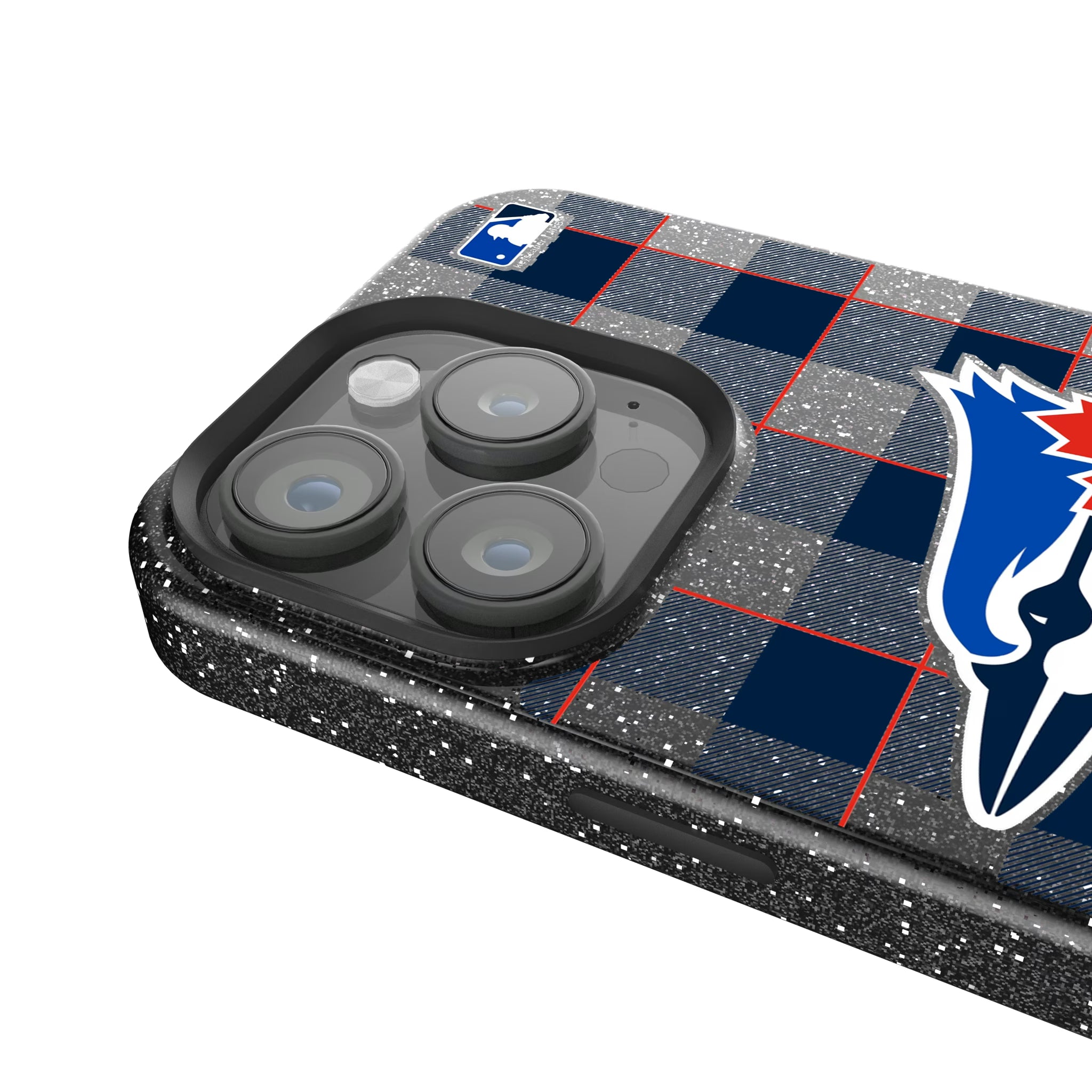 Toronto Blue Jays Plaid iPhone Bling Phone Case for Apple iPhone - Detail
