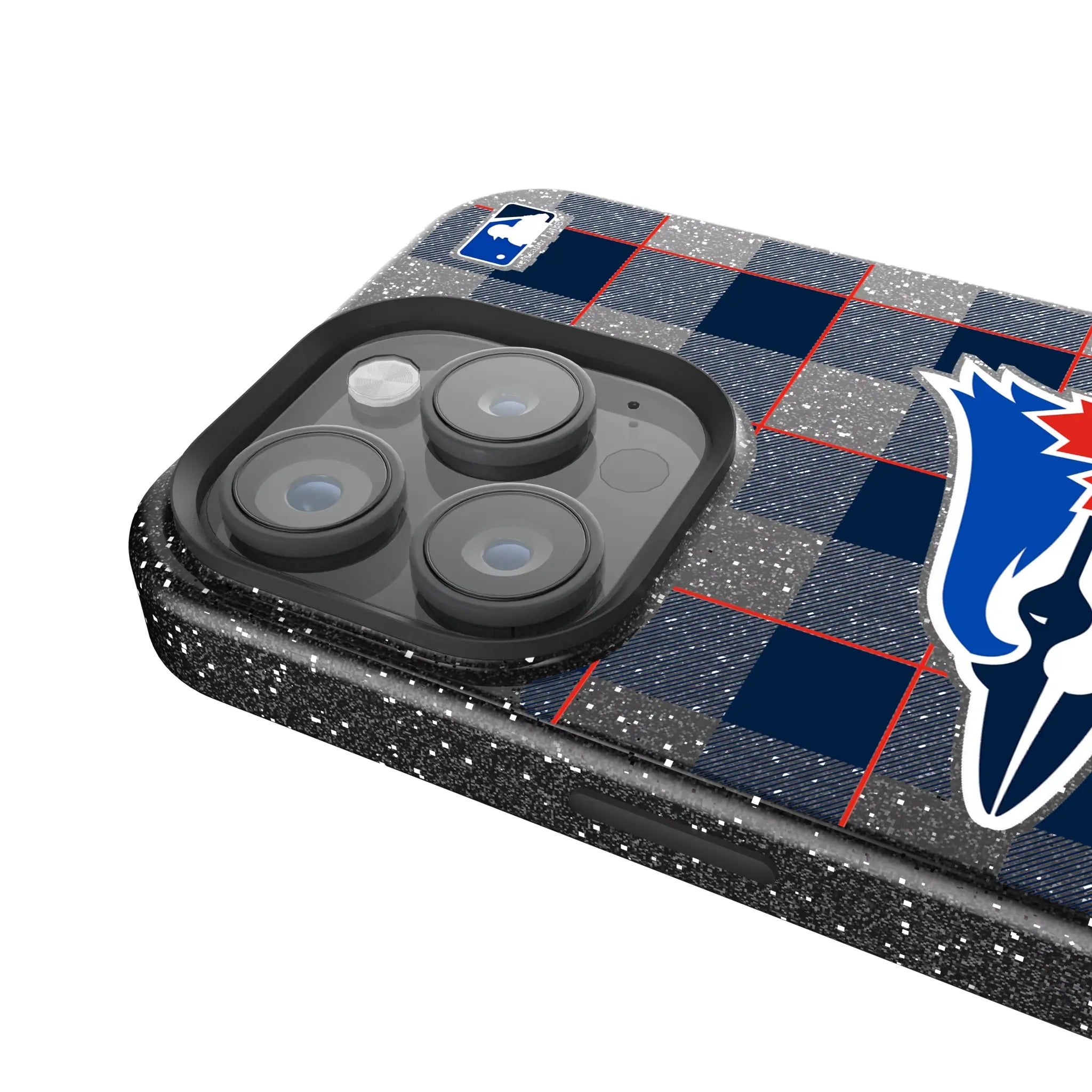 Toronto Blue Jays Plaid iPhone Bling Phone Case for Apple iPhone - Detail