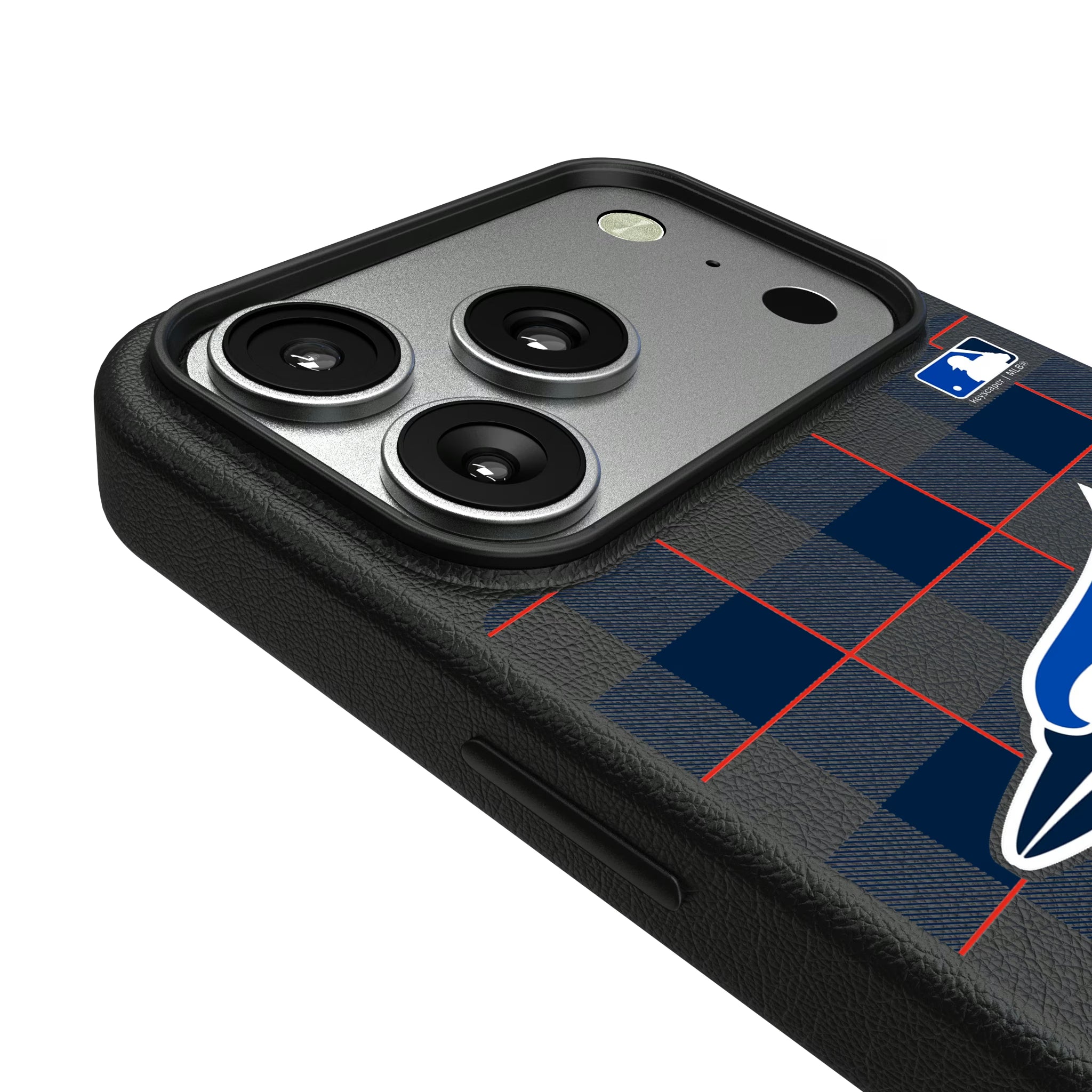 Toronto Blue Jays Plaid iPhone MagSafe Compatible Phone Case for Apple iPhone - Detail#Device_iPhone 17 Pro