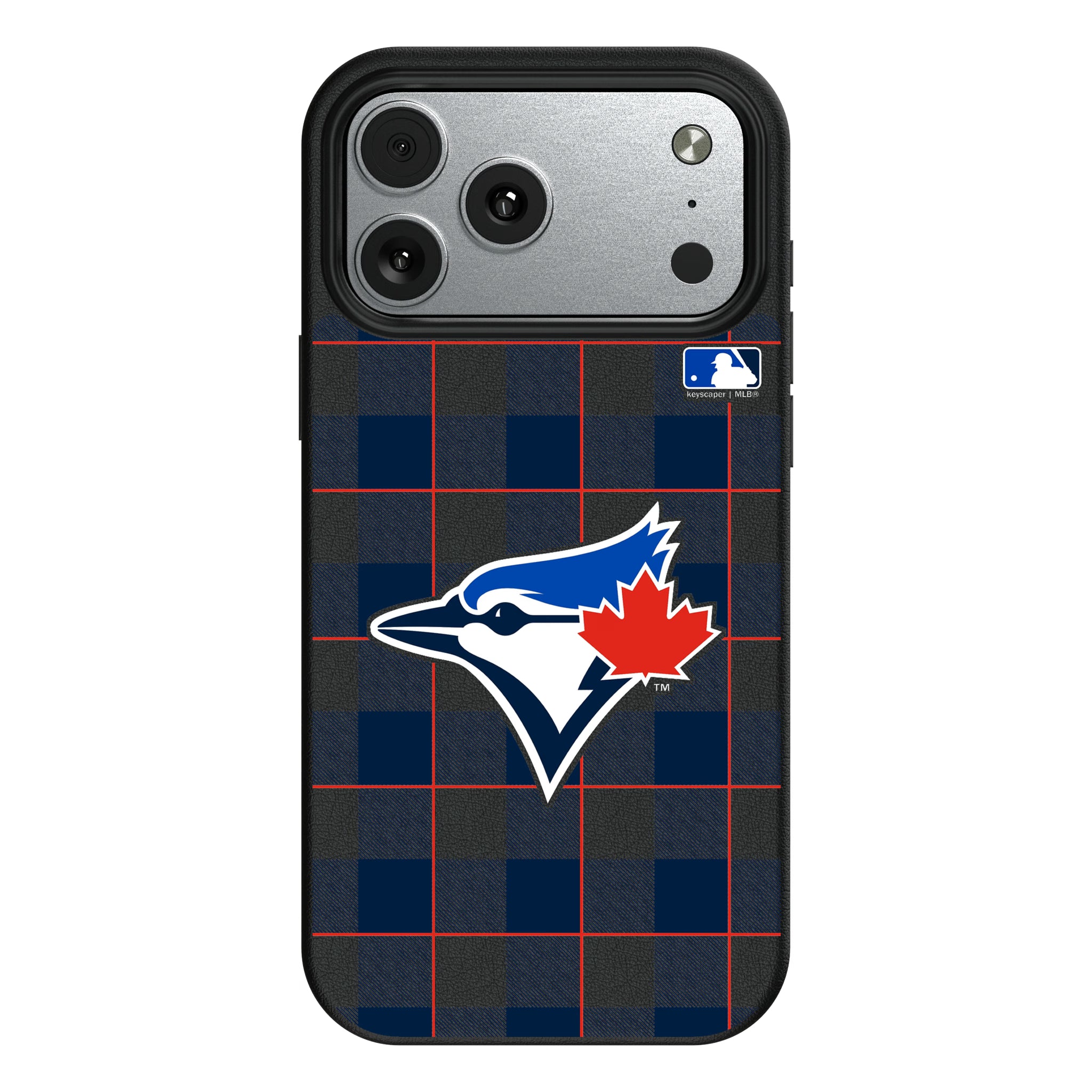Toronto Blue Jays Plaid iPhone MagSafe Compatible Phone Case for Apple iPhone#Device_iPhone 17 Pro Max