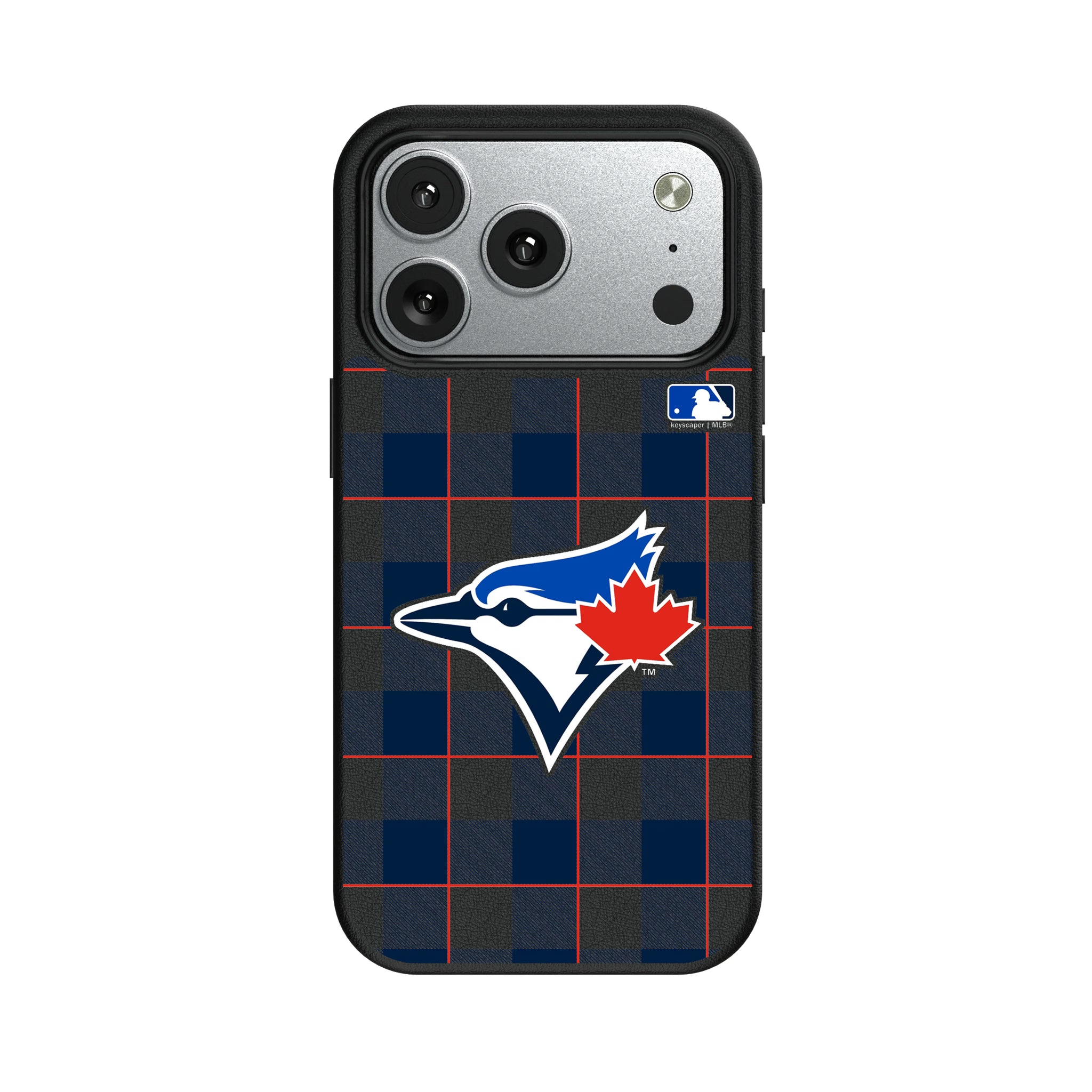 Toronto Blue Jays Plaid iPhone MagSafe Compatible Phone Case for Apple iPhone#Device_iPhone 17 Pro