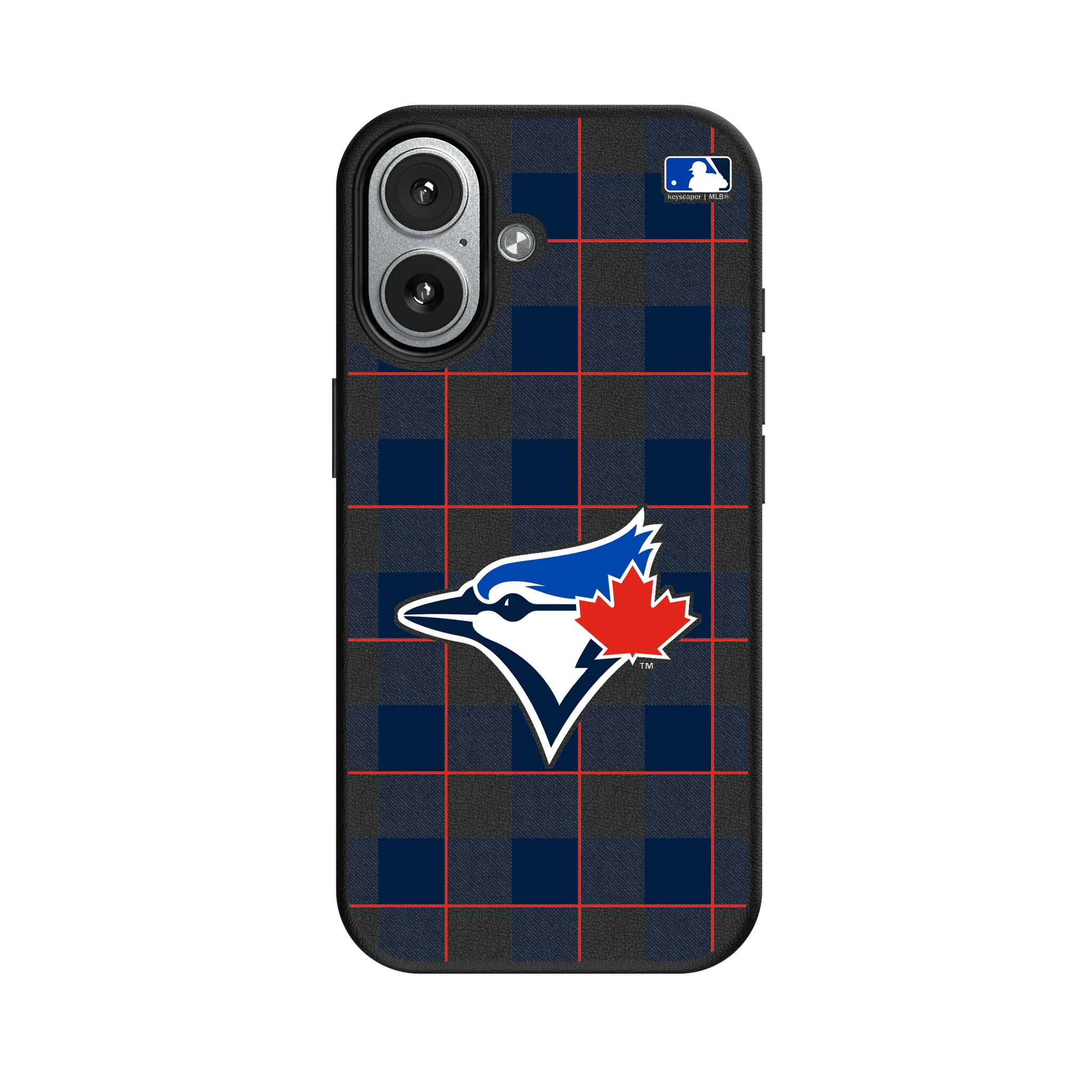 Toronto Blue Jays Plaid iPhone MagSafe Compatible Phone Case for Apple iPhone#Device_iPhone 17