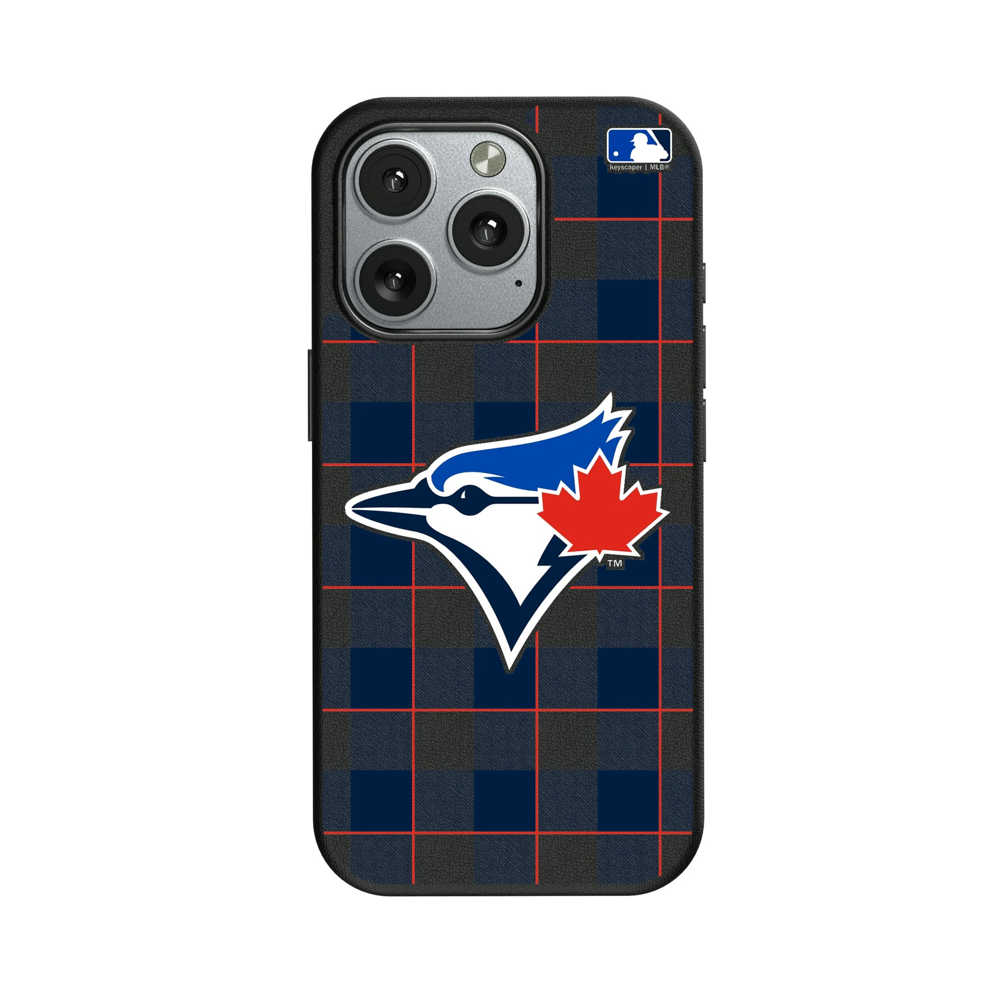 Toronto Blue Jays Plaid iPhone MagSafe Compatible Phone Case for Apple iPhone