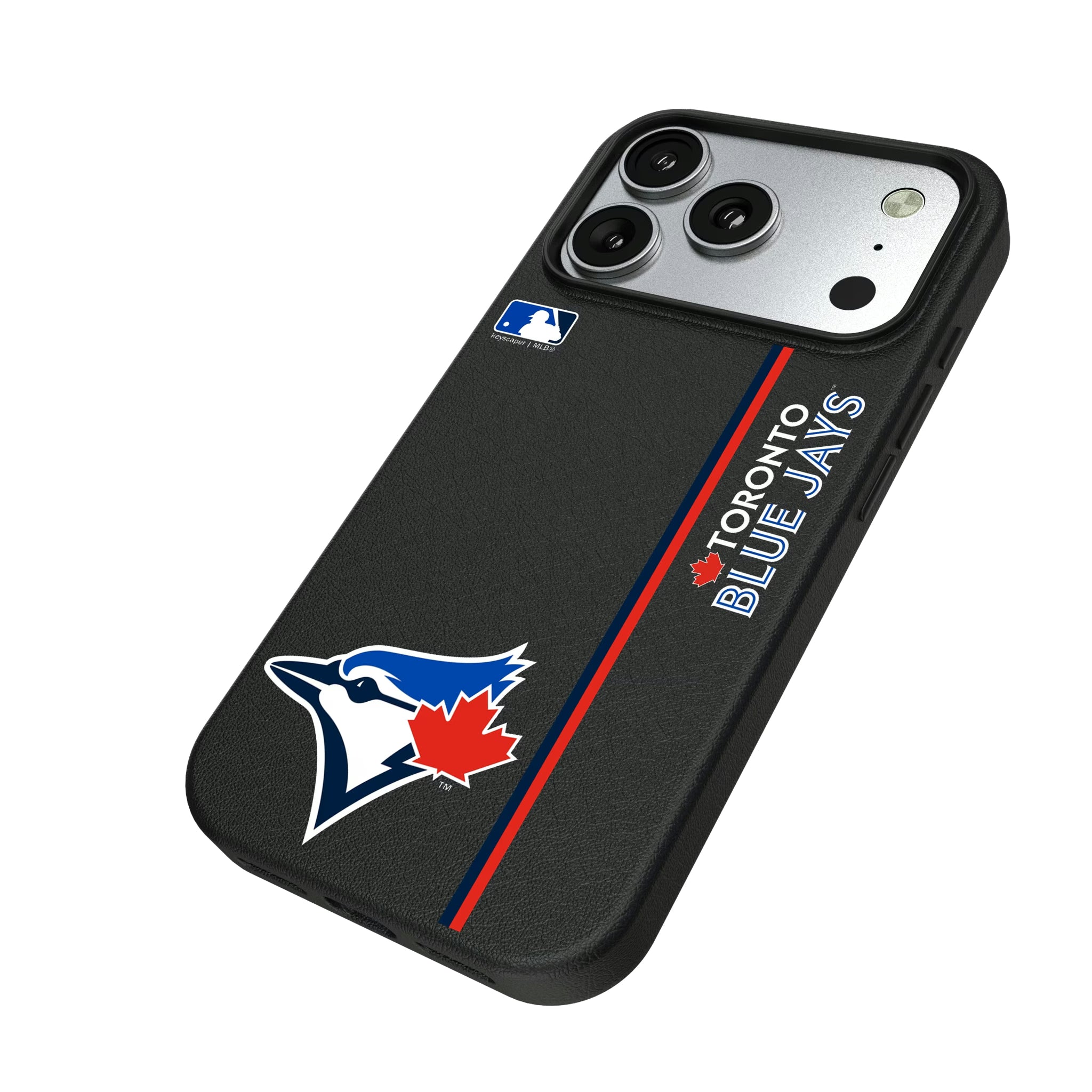 Toronto Blue Jays Sidebar iPhone MagSafe Compatible Phone Case for Apple iPhone - Isometric View#Device_iPhone 17 Pro