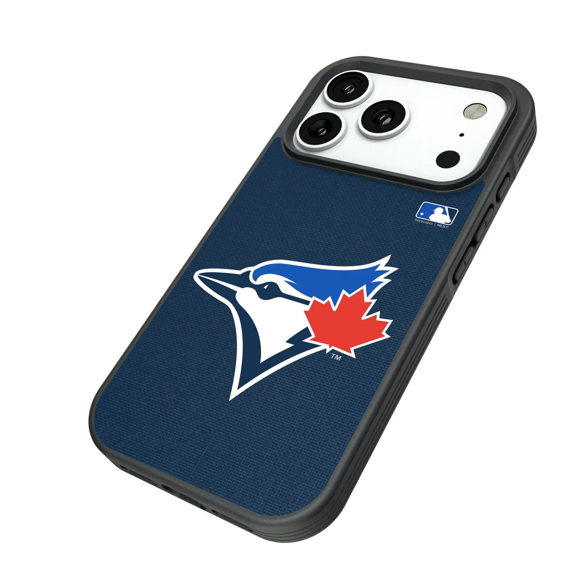 Toronto Blue Jays Solid iPhone Bump Phone Case for Apple iPhone - Isometric View#Device_iPhone 18 Pro
