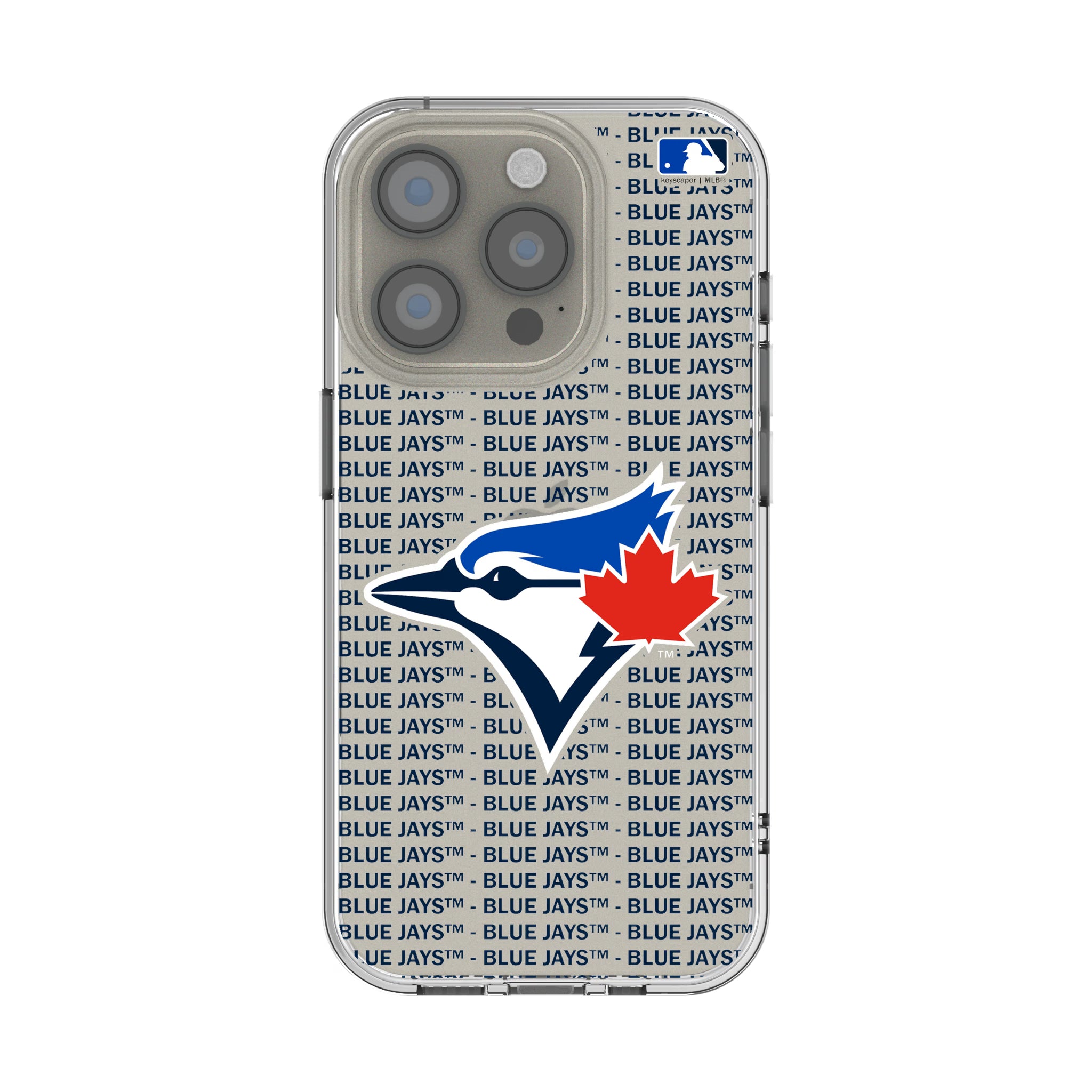 Toronto Blue Jays Text Backdrop iPhone Clear Phone Case for Apple iPhone