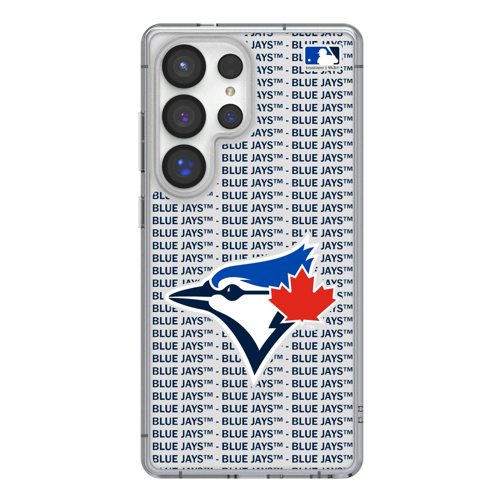 Toronto Blue Jays Text Backdrop Galaxy Clear Phone Case for Samsung Galaxy