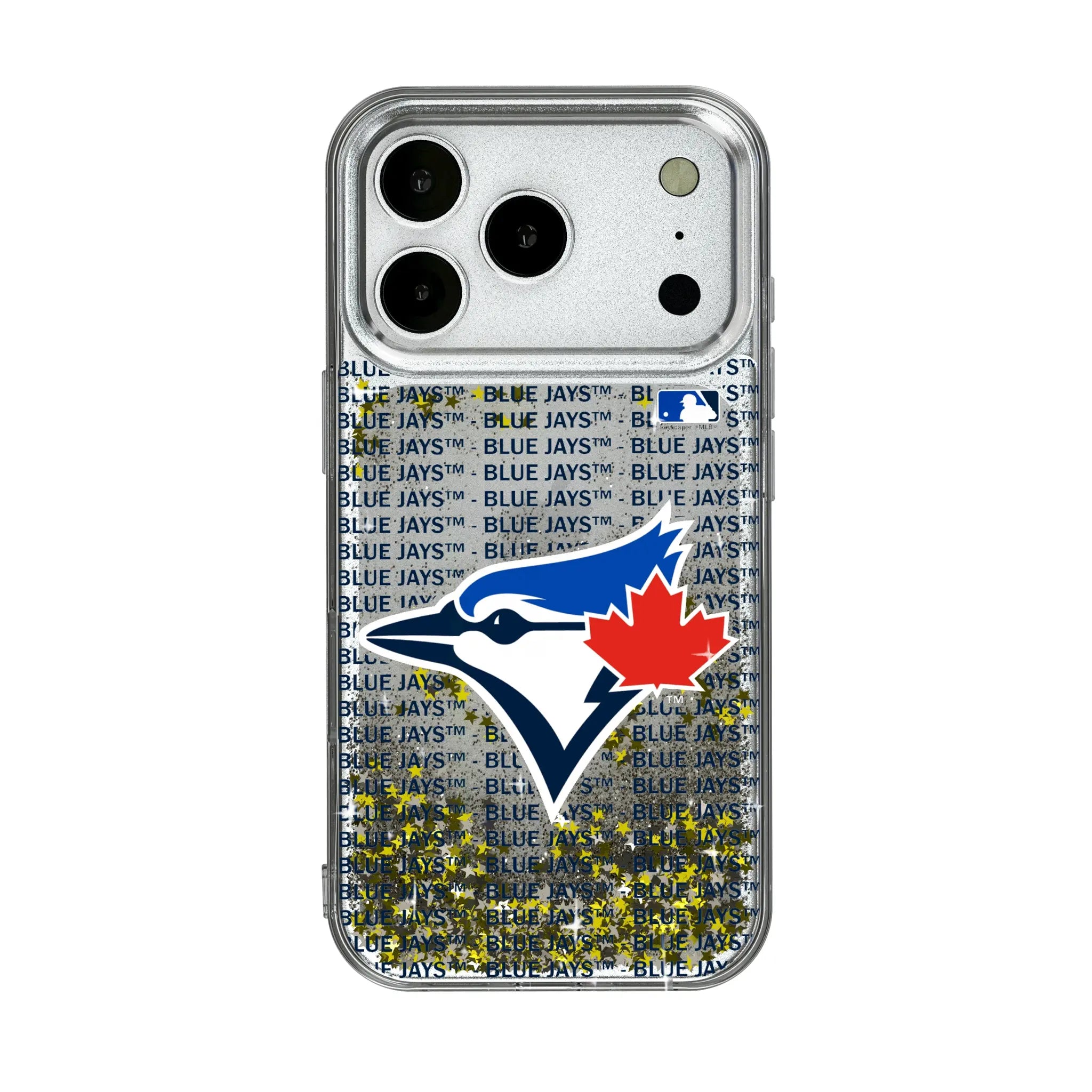 Toronto Blue Jays Text Backdrop iPhone Glitter Phone Case for Apple iPhone