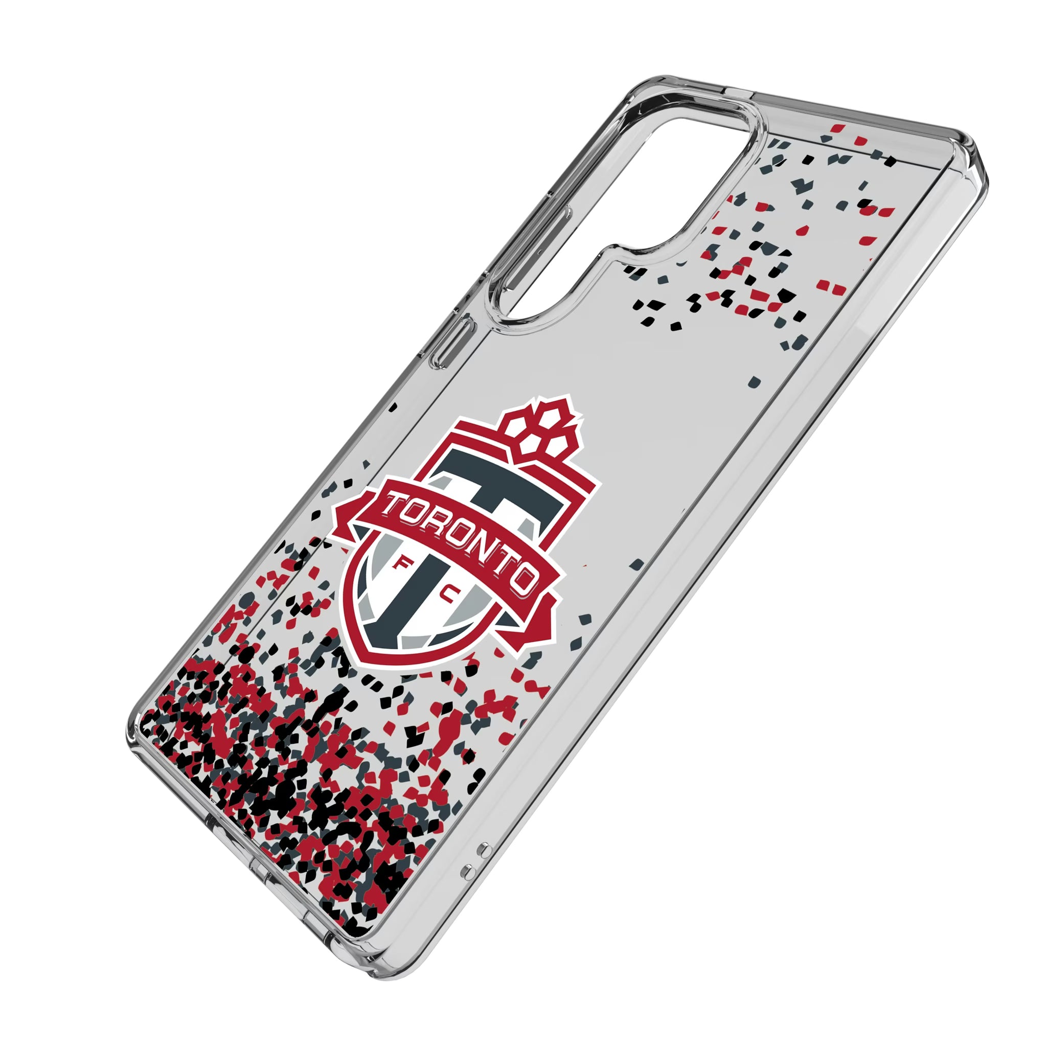 Toronto FC Confetti Galaxy Clear Phone Case for Samsung Galaxy - Isometric View