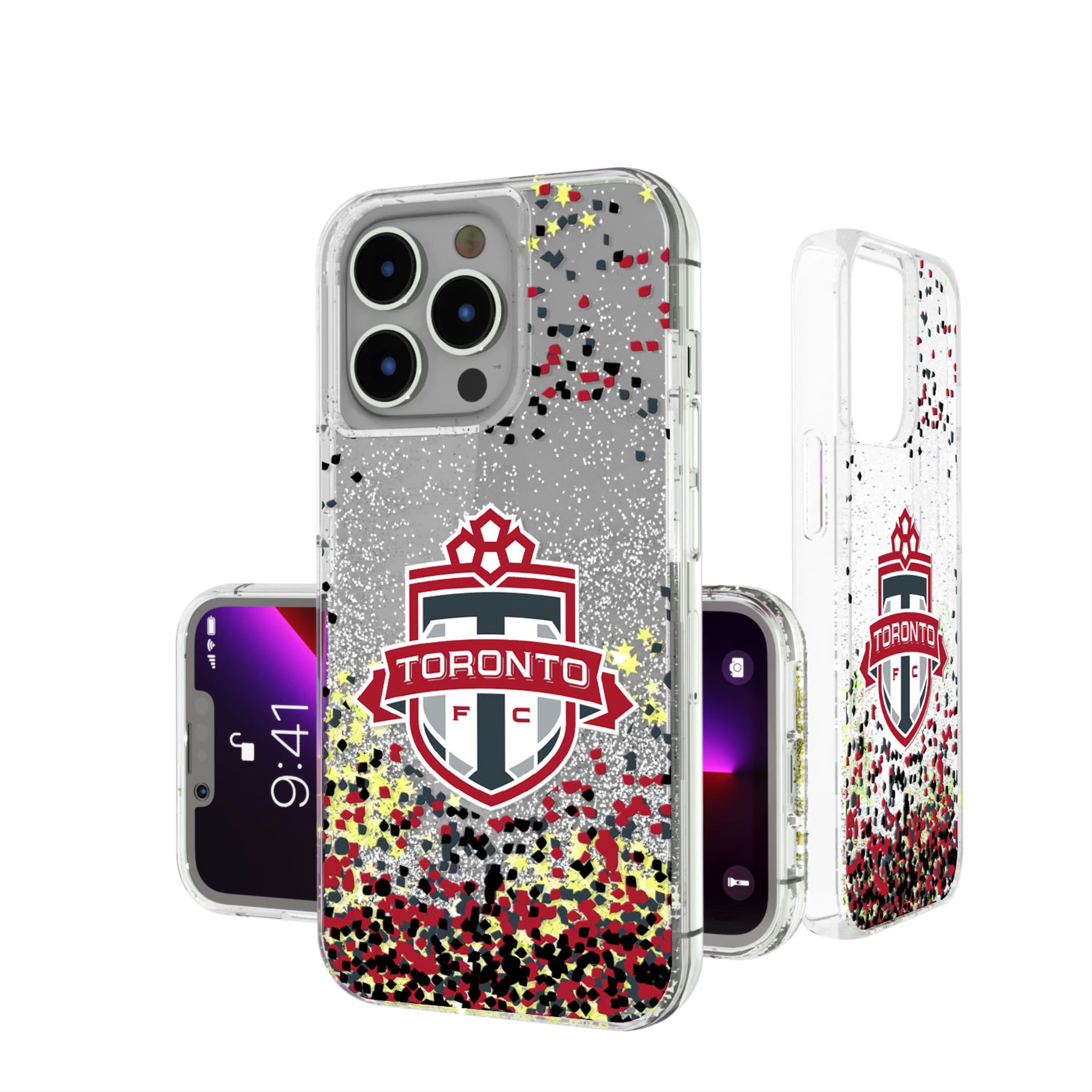 Toronto FC Confetti iPhone Glitter Phone Case for Apple iPhone