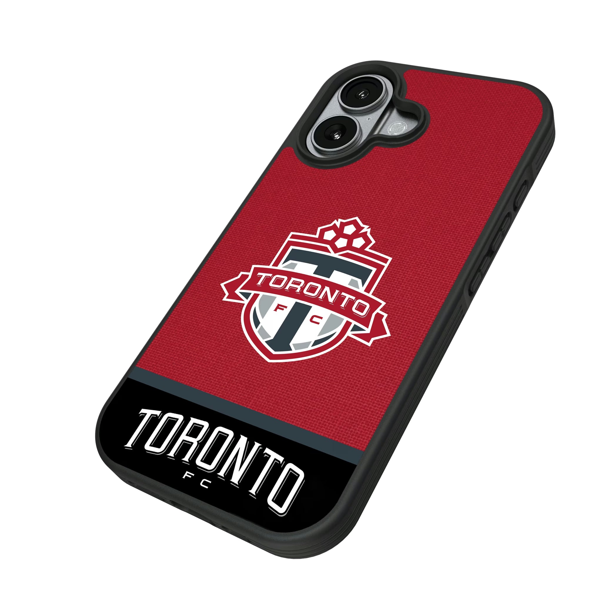 Toronto FC Endzone Solid iPhone Bump Phone Case for Apple iPhone - Isometric View#Device_iPhone 17