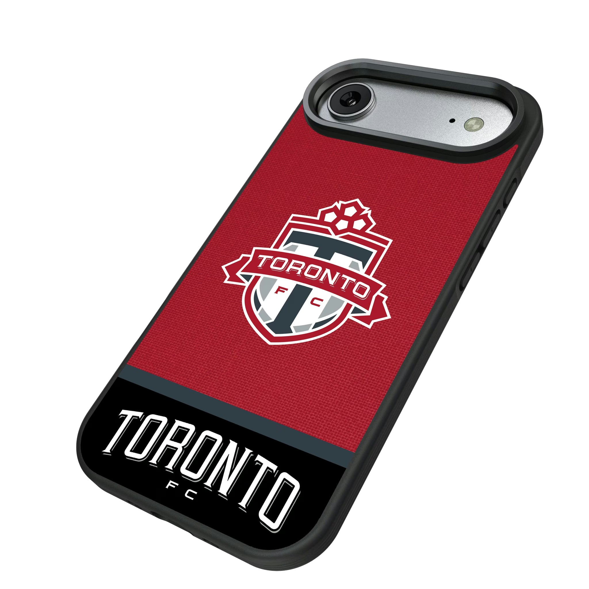 Toronto FC Endzone Solid iPhone Bump Phone Case for Apple iPhone - Isometric View#Device_iPhone Air