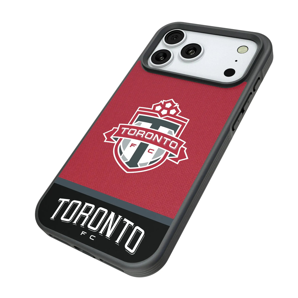 Toronto FC Endzone Solid iPhone Bump Phone Case for Apple iPhone - Isometric View#Device_iPhone 18 Pro Max