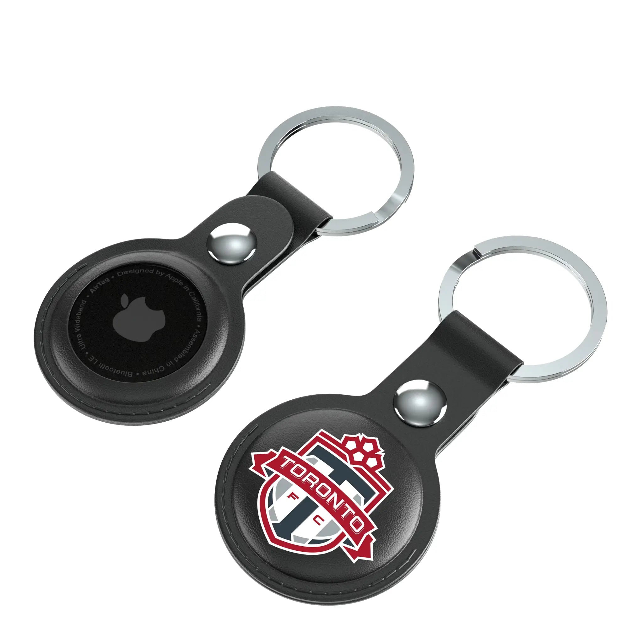 Toronto FC Insignia AirTag Black Airtag Holder 2-Pack - Isometric View