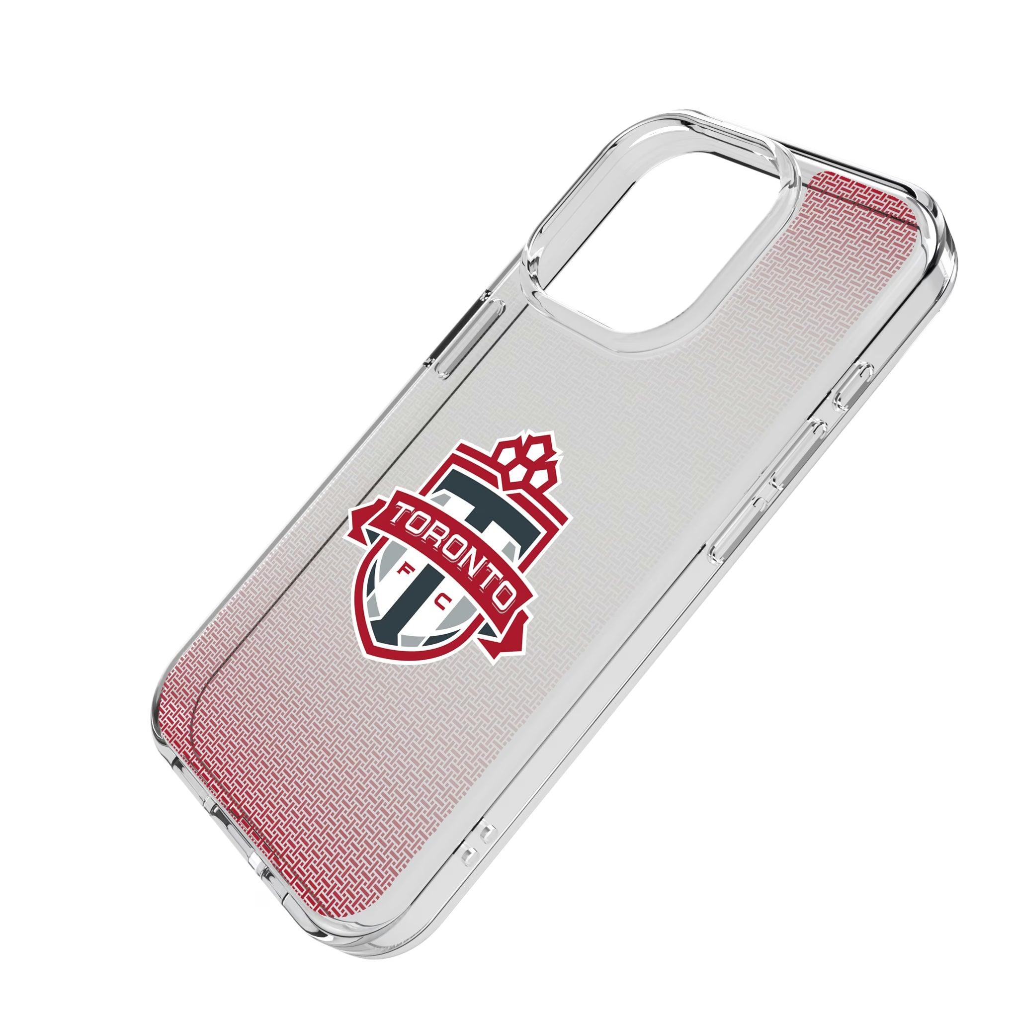 Toronto FC Linen iPhone Clear Phone Case for Apple iPhone - Isometric View