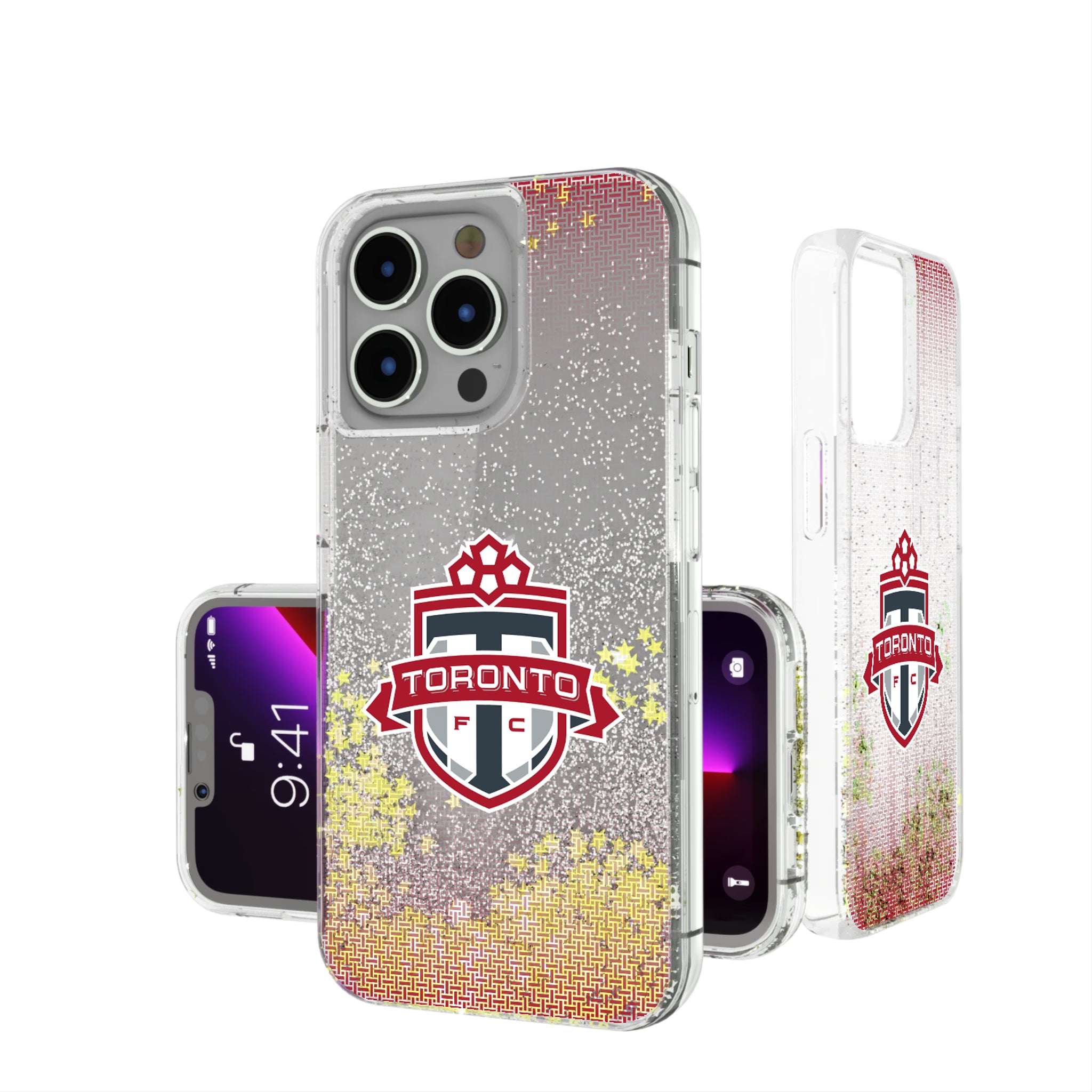 Toronto FC Linen iPhone Glitter Phone Case for Apple iPhone