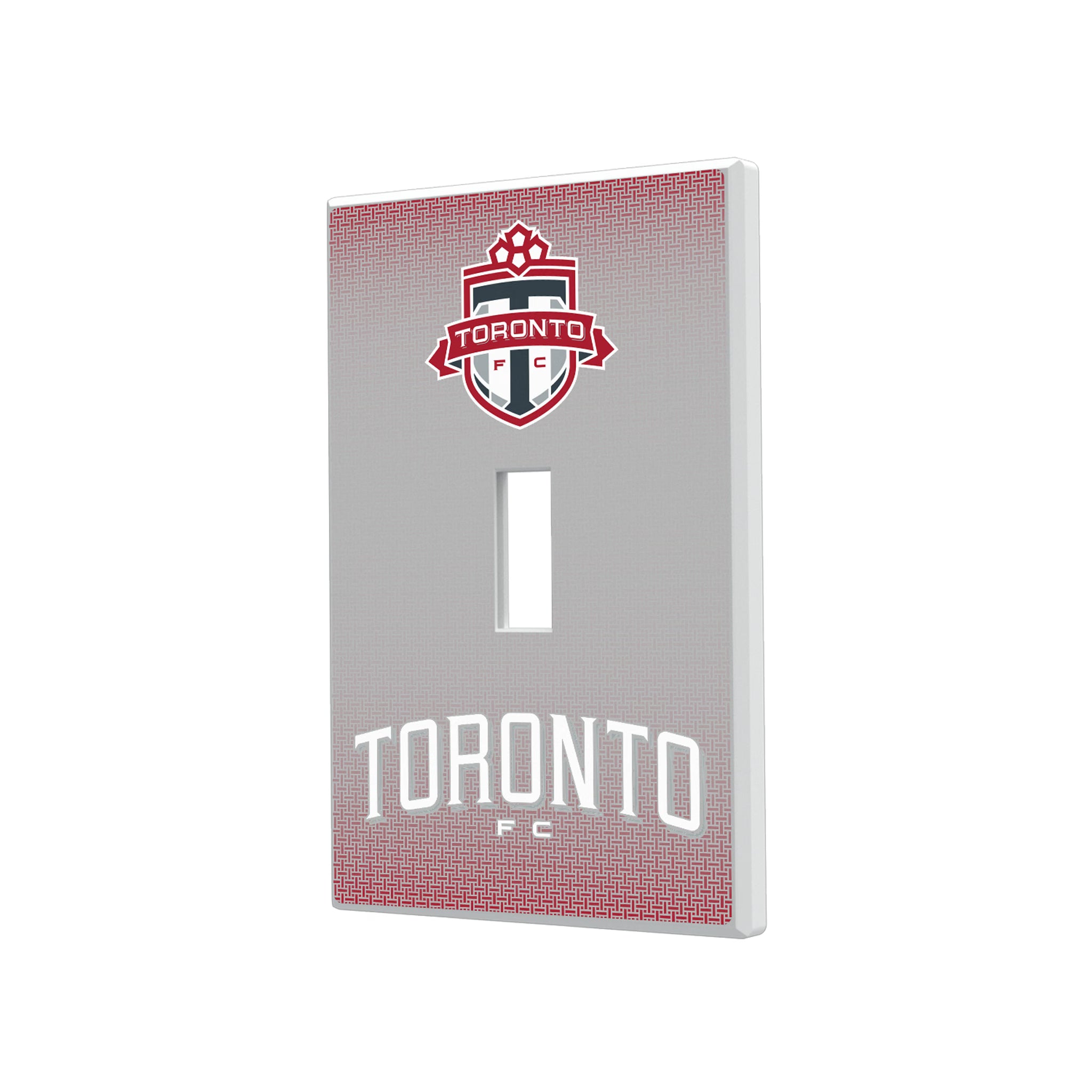 Toronto FC Linen Hidden-Screw Light Switch Plate#Style_Single Toggle