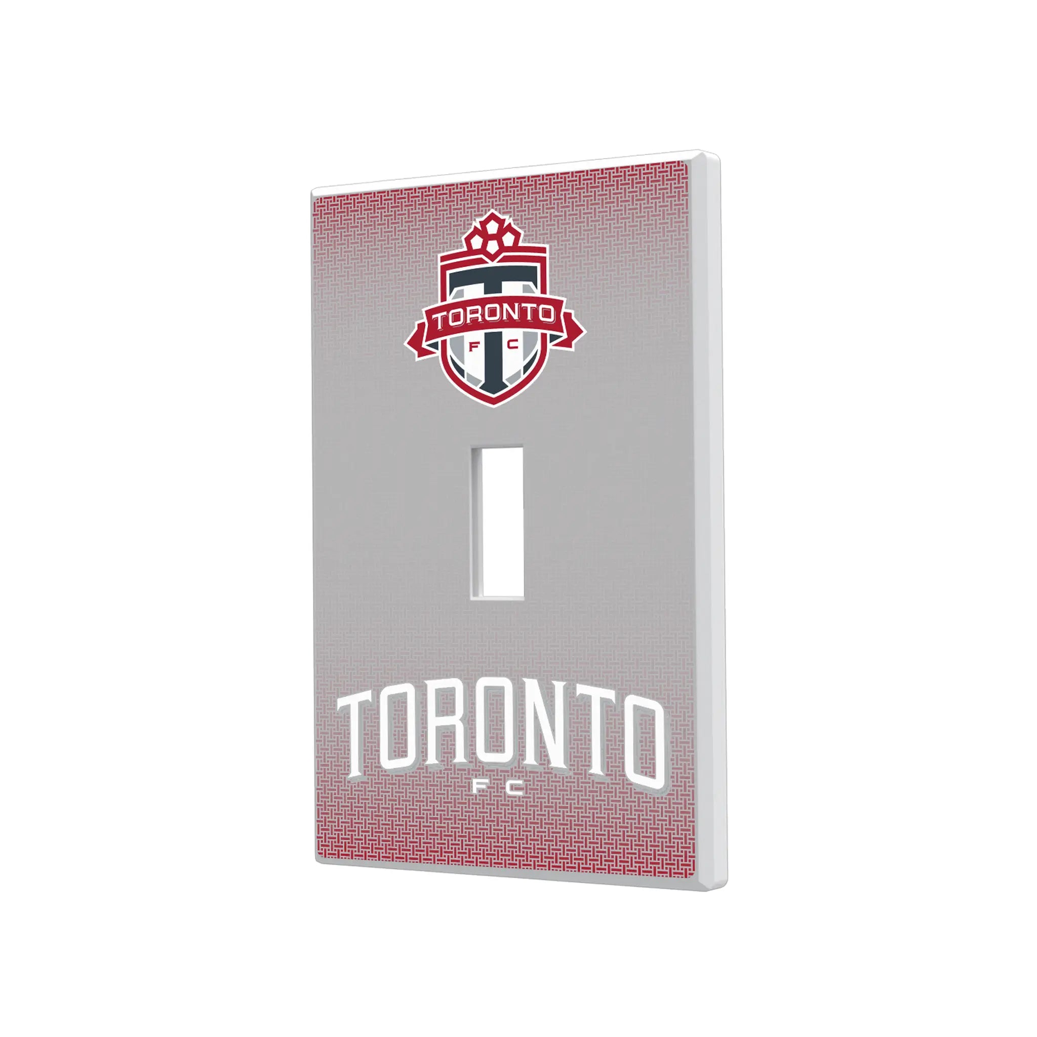 Toronto FC Linen Hidden-Screw Light Switch Plate#Style_Single Toggle