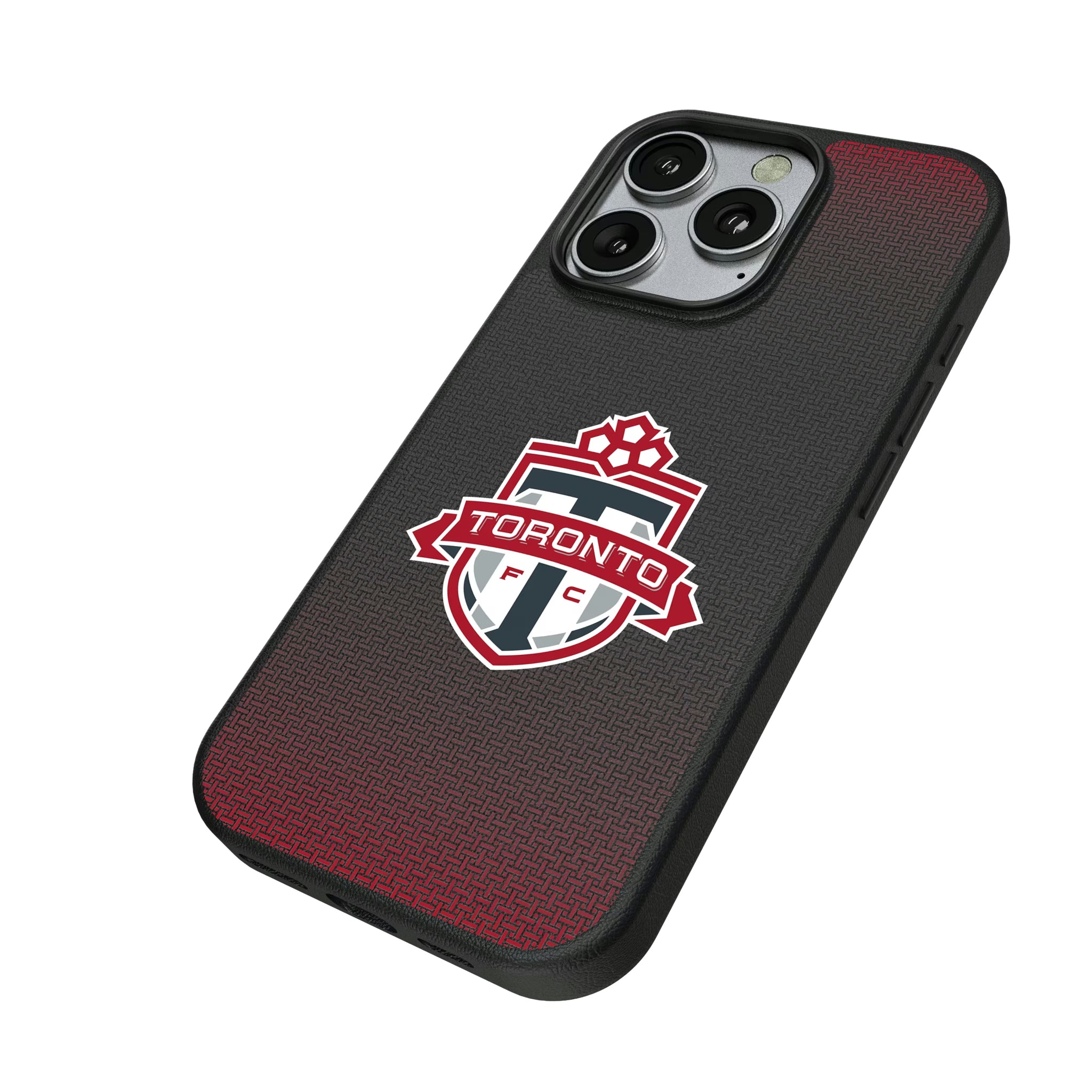 Toronto FC Linen iPhone MagSafe Compatible Phone Case for Apple iPhone - Isometric View