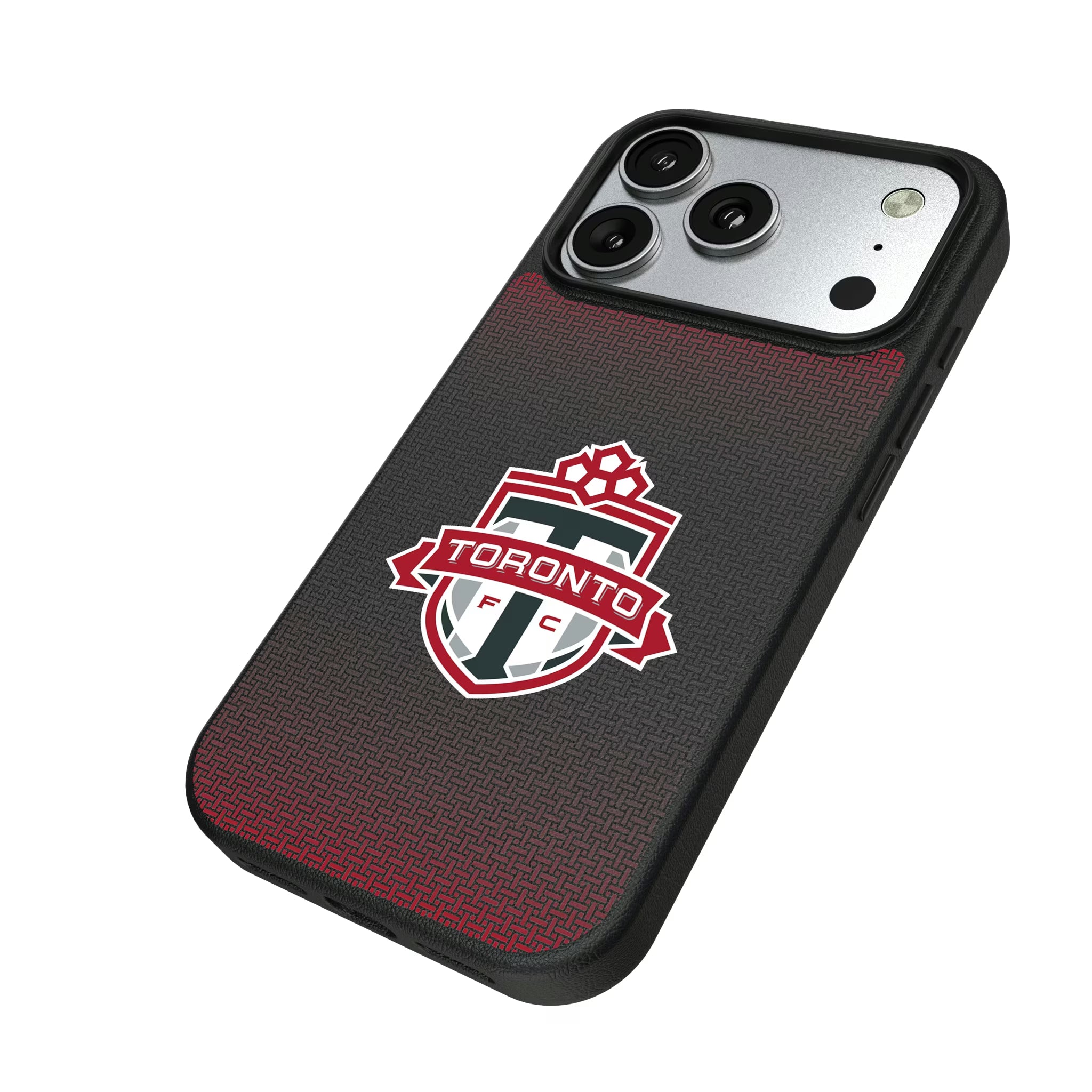 Toronto FC Linen iPhone MagSafe Compatible Phone Case for Apple iPhone - Isometric View#Device_iPhone 17 Pro