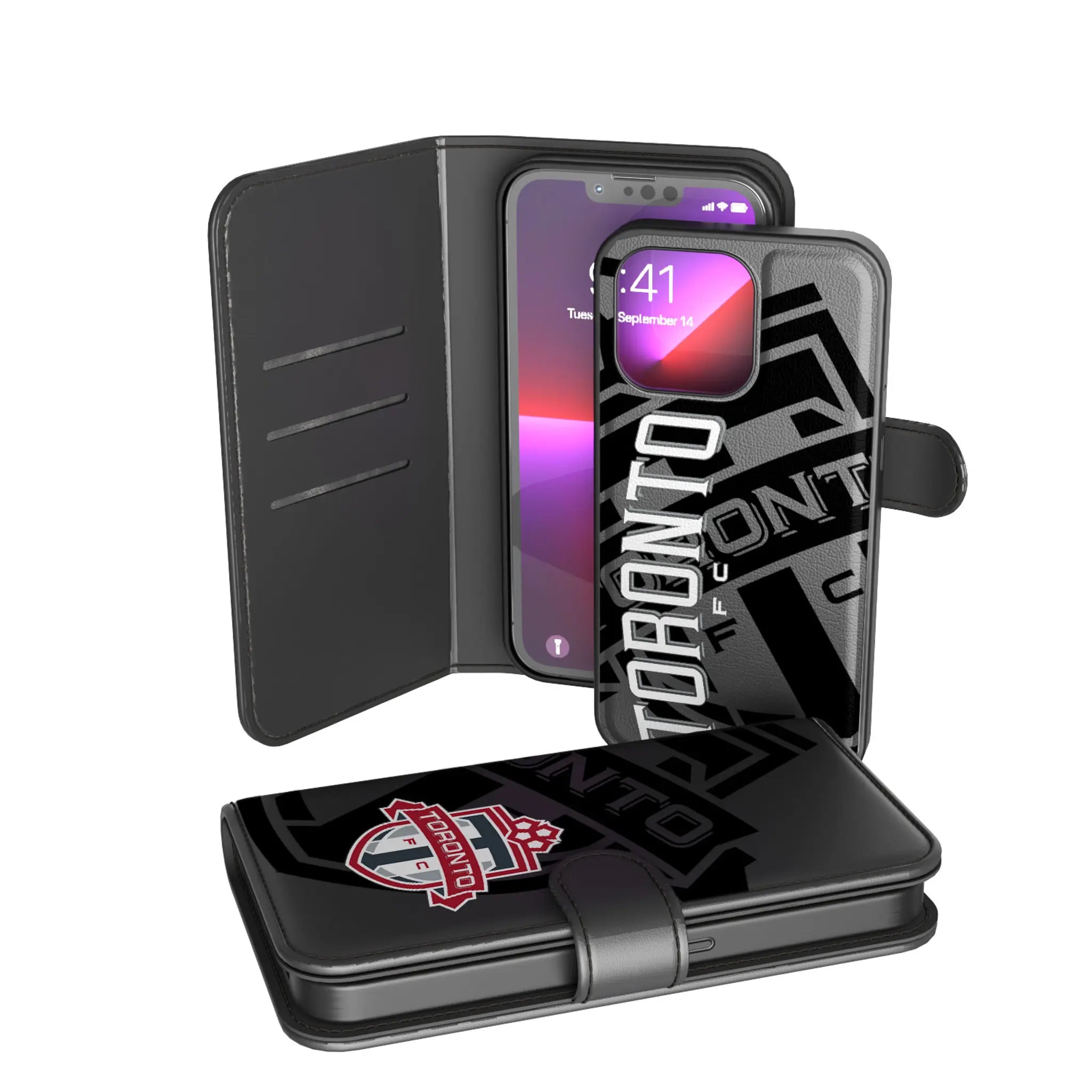 Toronto FC Monocolor Tilt iPhone Wallet Phone Case for Apple iPhone