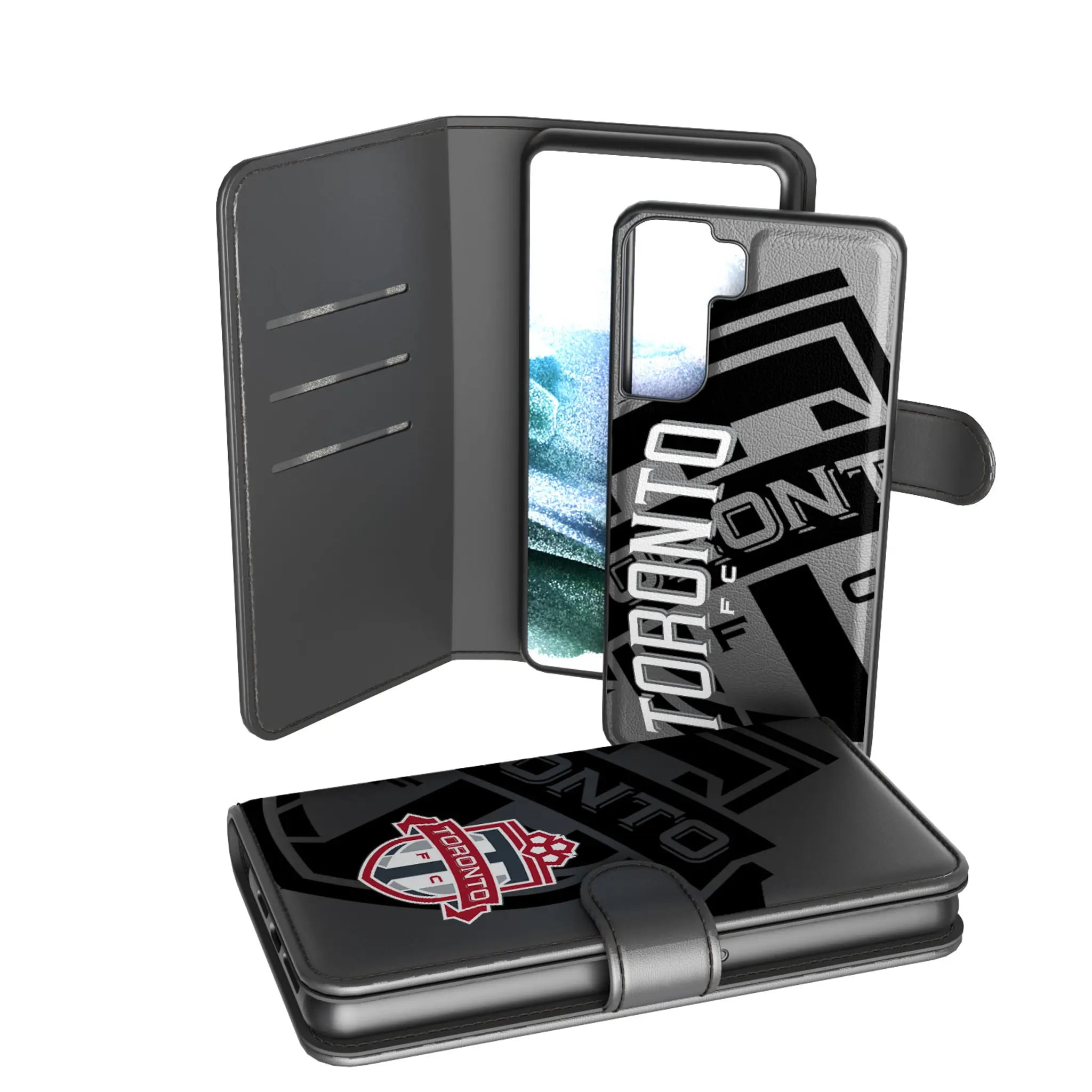 Toronto FC Monocolor Tilt Galaxy Wallet Phone Case for Samsung Galaxy