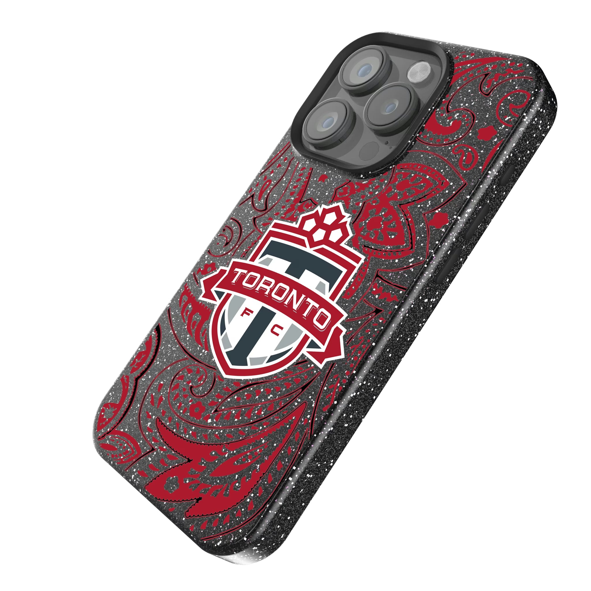 Toronto FC Paisley iPhone Bling Phone Case for Apple iPhone - Isometric View