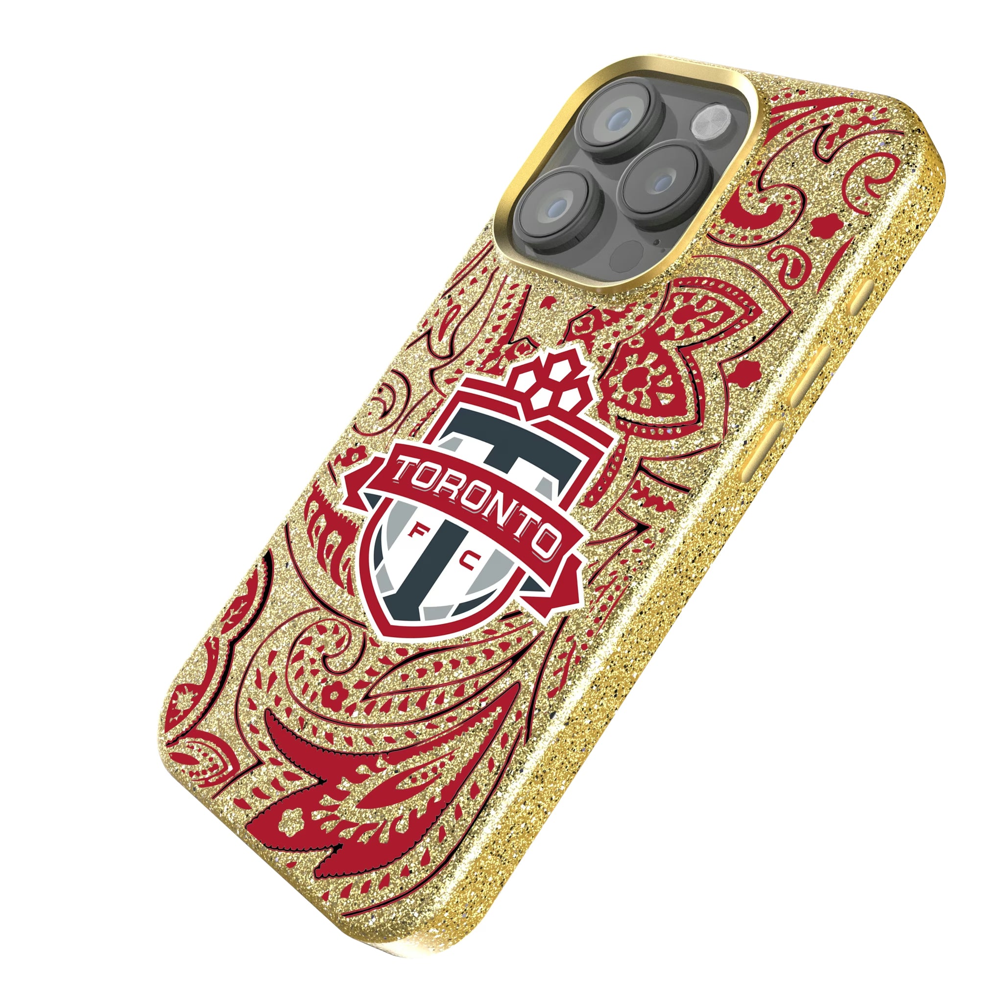Toronto FC Paisley iPhone Bling Phone Case for Apple iPhone - Isometric View
