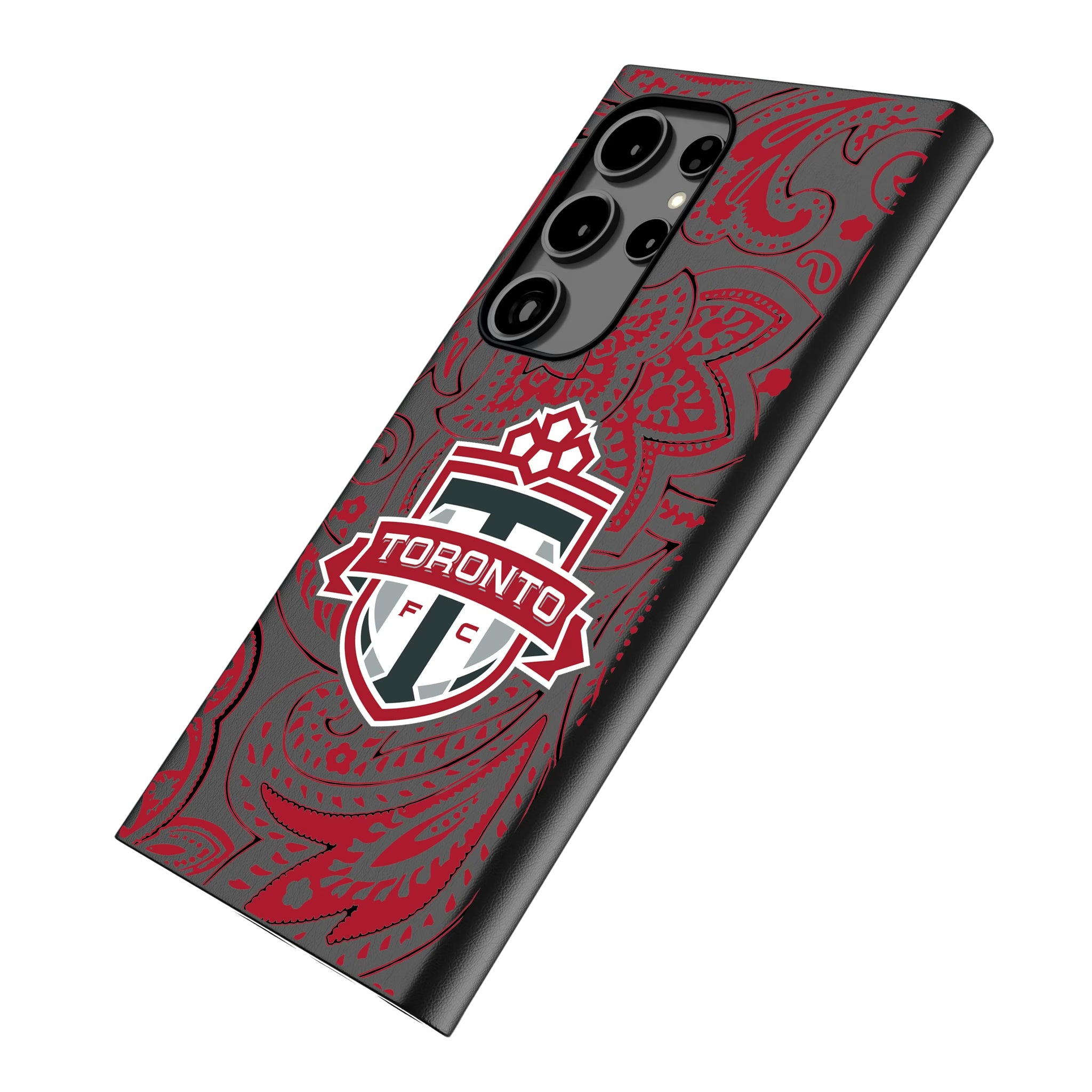 Toronto FC Paisley Galaxy MagSafe Compatible Phone Case for Samsung Galaxy - Isometric View