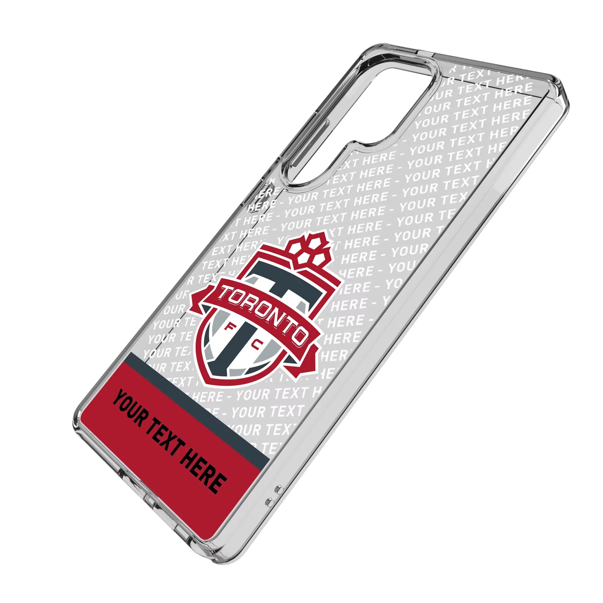 Toronto FC Personalized EndZone Plus Galaxy Clear Phone Case for Samsung Galaxy - Isometric View