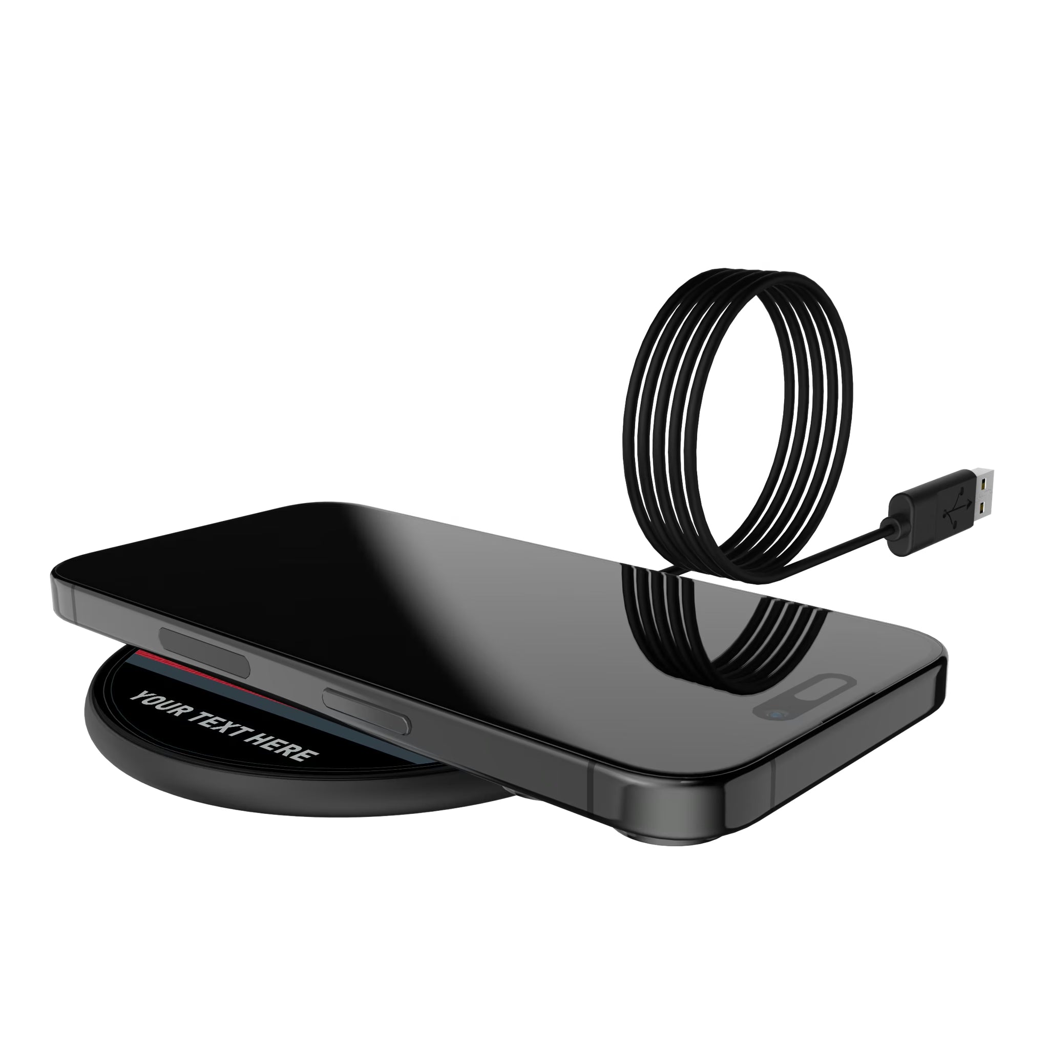Toronto FC Personalized Endzone Solid 15-Watt Wireless Charger - Lifestyle