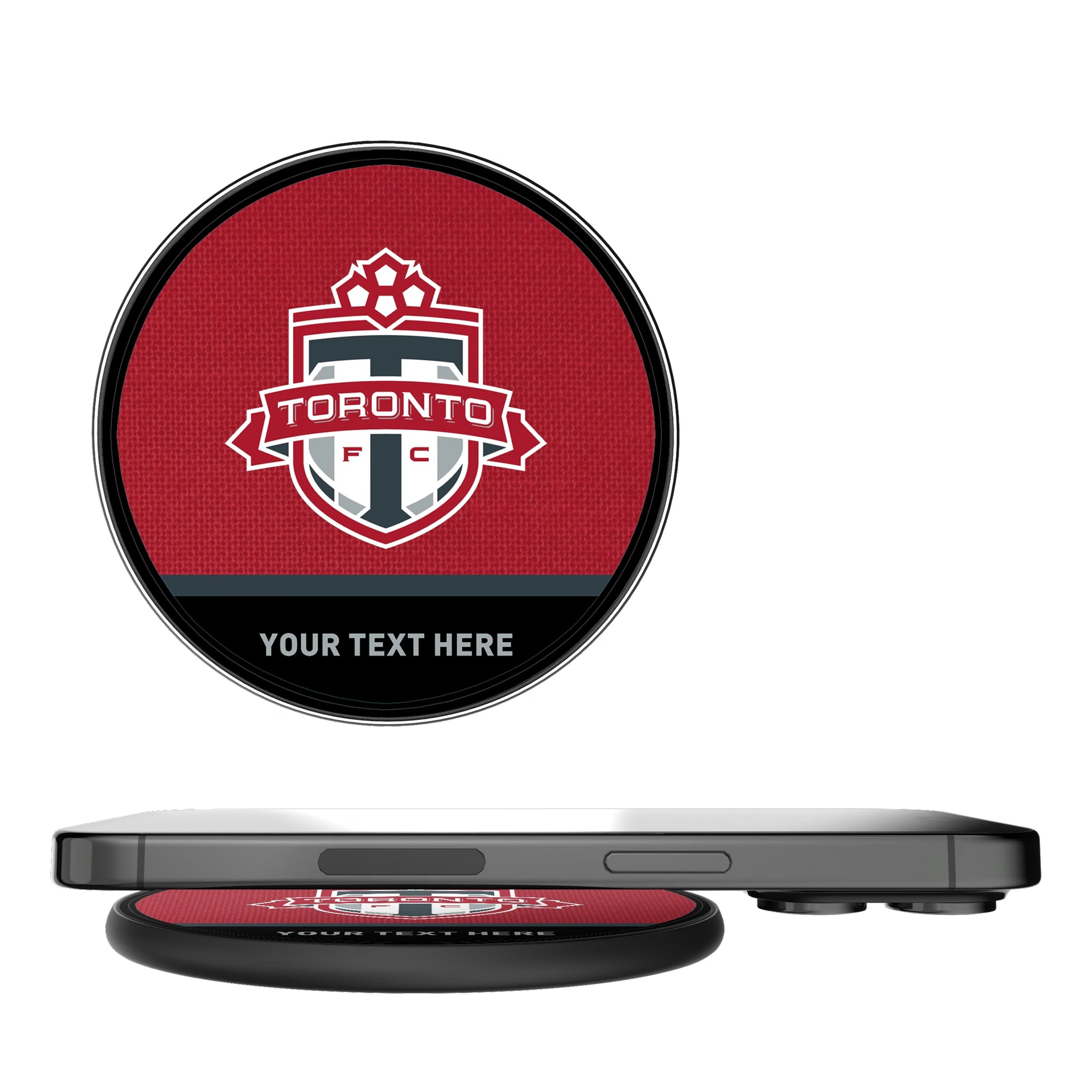 Toronto FC Personalized Endzone Solid 15-Watt Wireless Charger