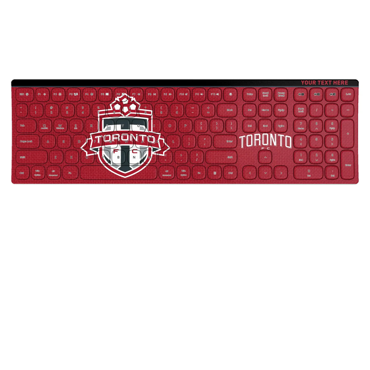 Toronto FC Personalized Endzone Solid KKB605 Curved Wireless Keyboard