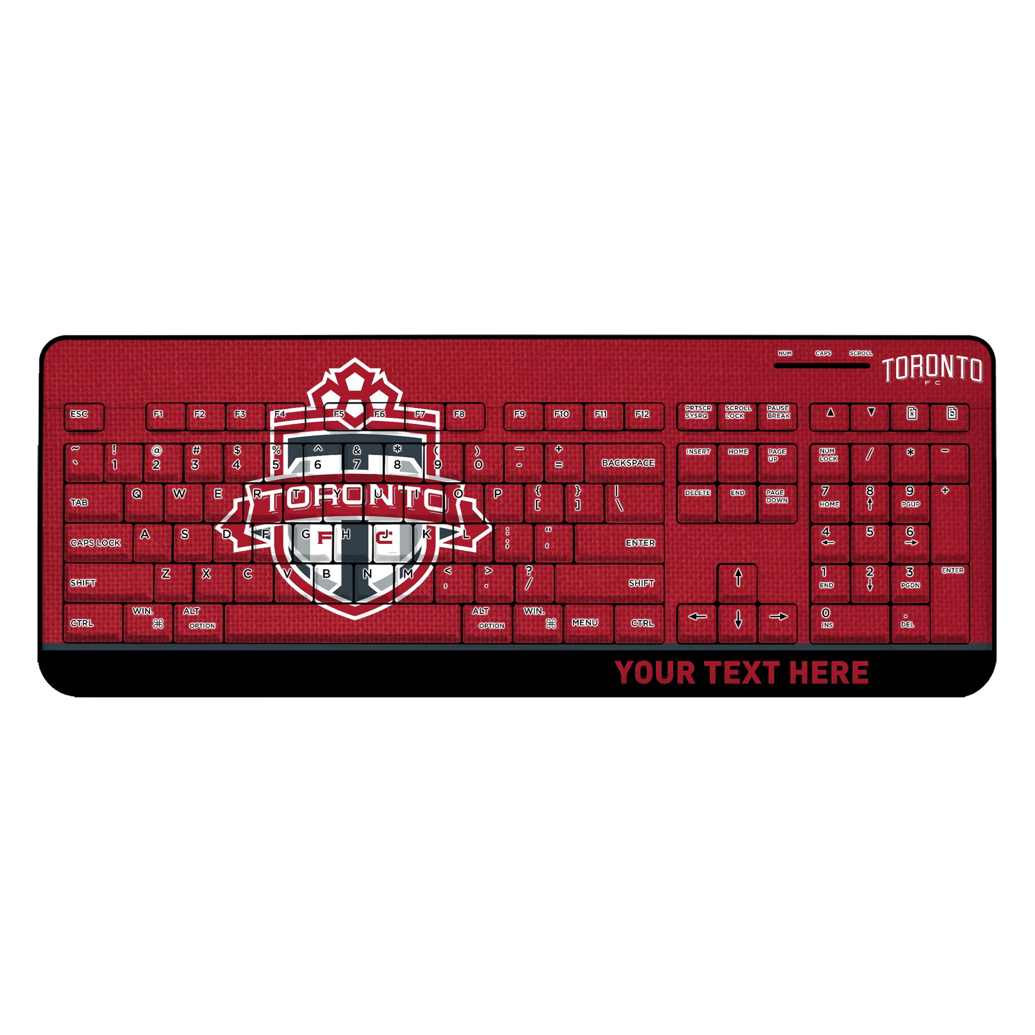 Toronto FC Personalized Endzone Solid Wireless USB Keyboard