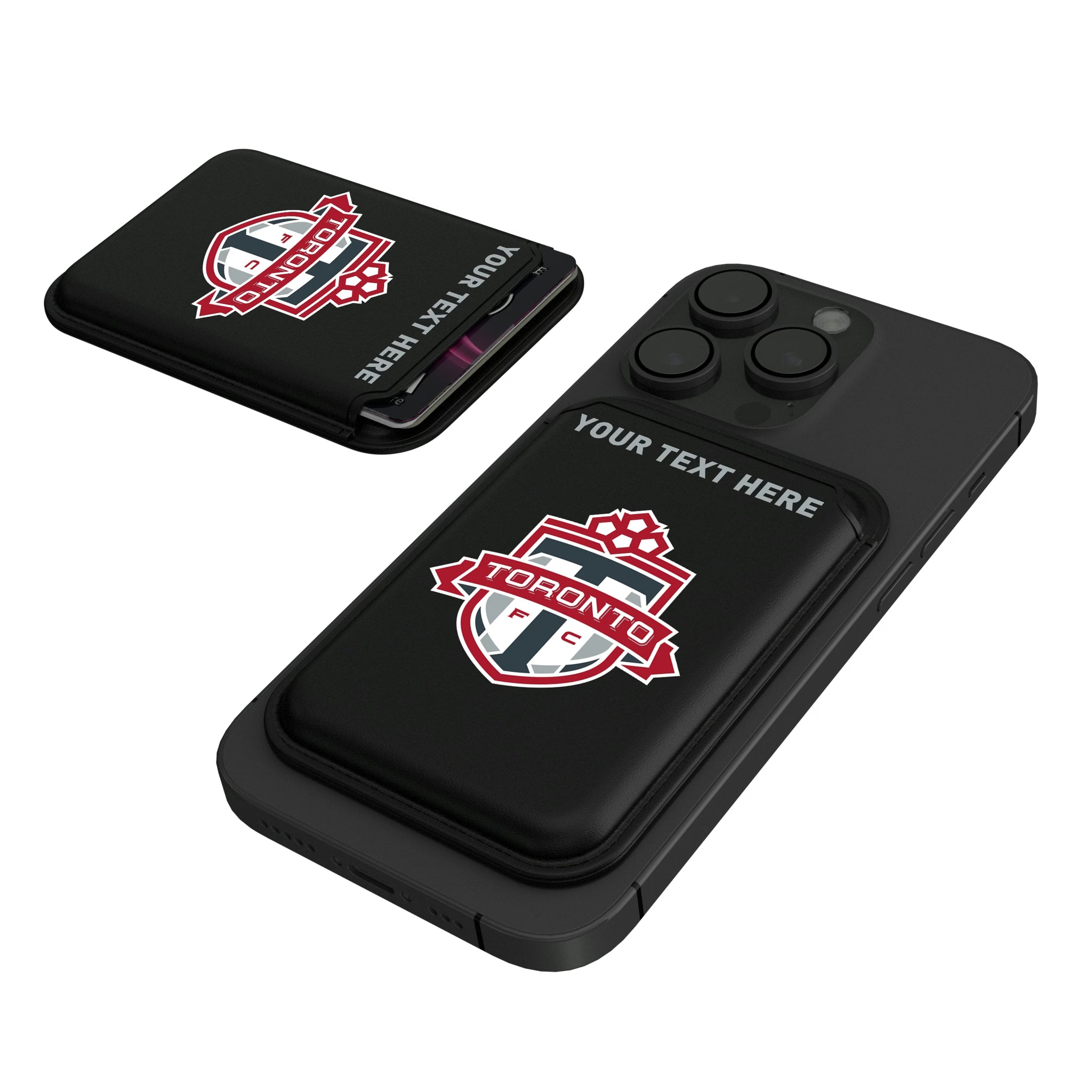 Toronto FC Personalized Insignia Black Magnetic Credit Card Wallet