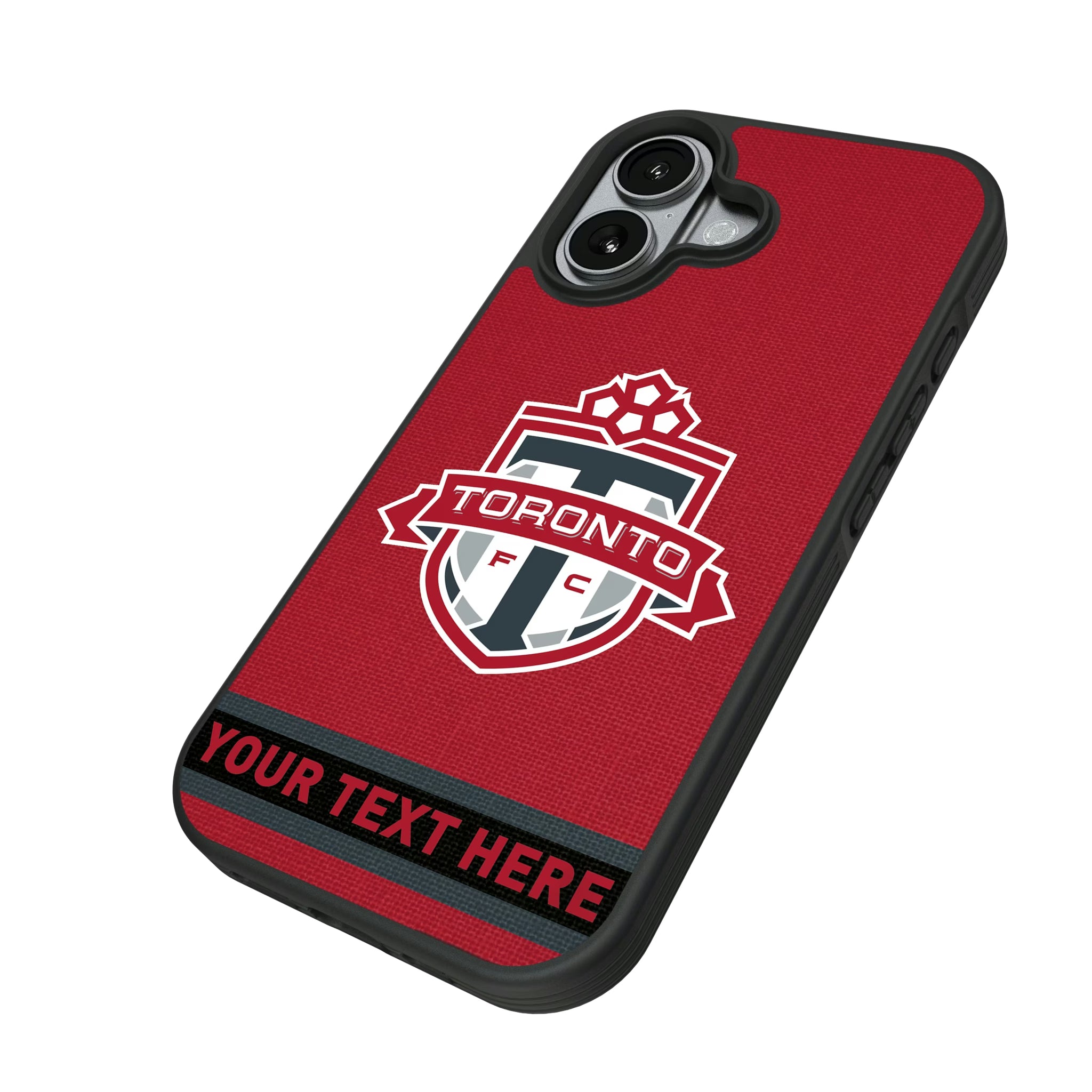 Toronto FC Personalized Stripe iPhone Bump Phone Case for Apple iPhone - Isometric View#Device_iPhone 17