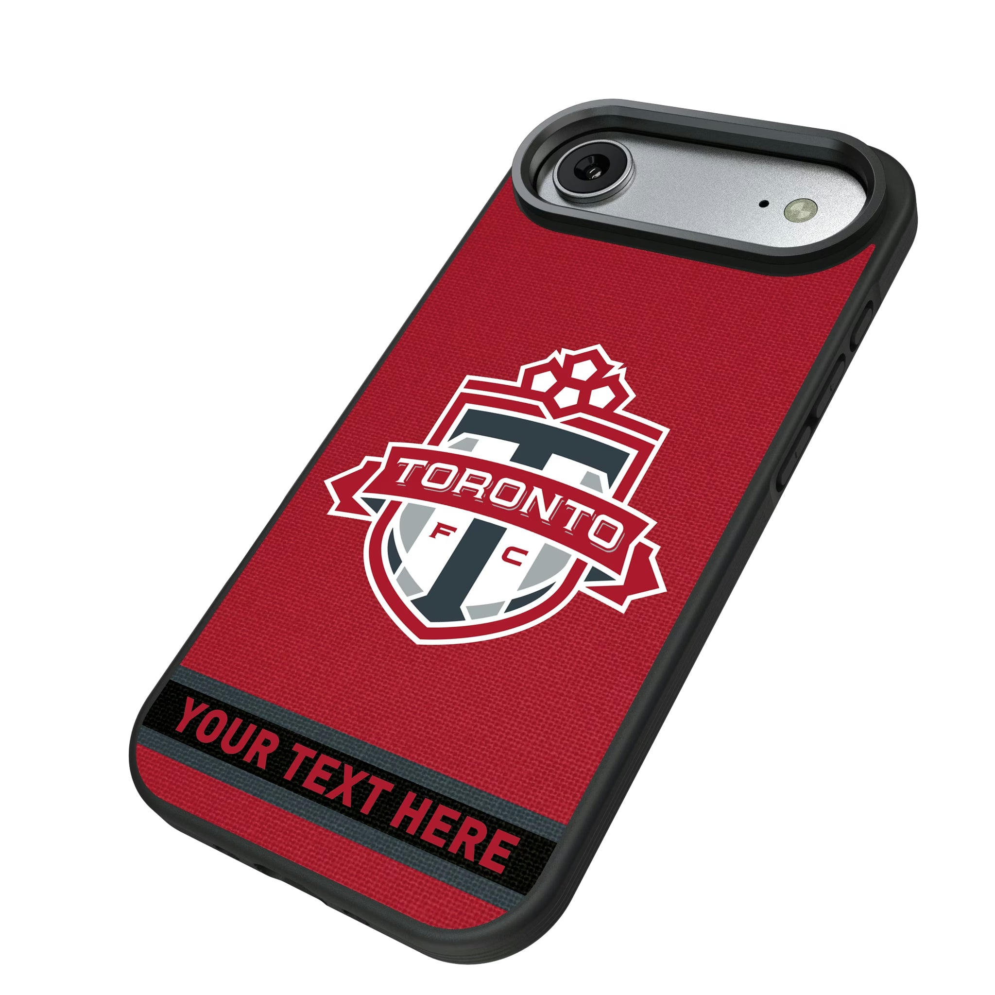Toronto FC Personalized Stripe iPhone Bump Phone Case for Apple iPhone - Isometric View#Device_iPhone Air
