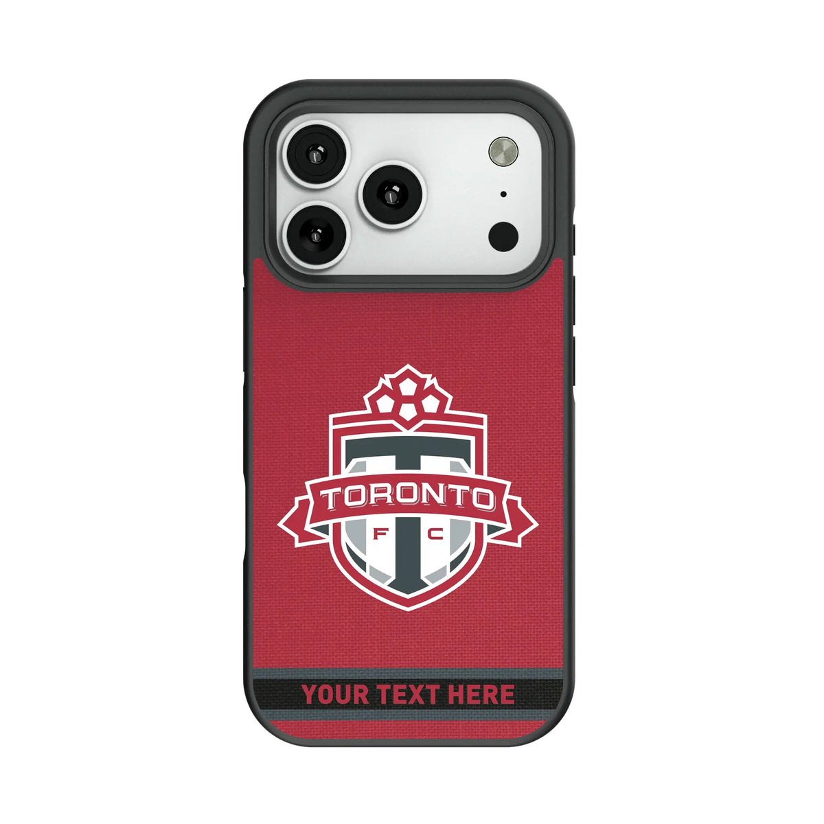 Toronto FC Personalized Stripe Bump Phone Case for Apple iPhone