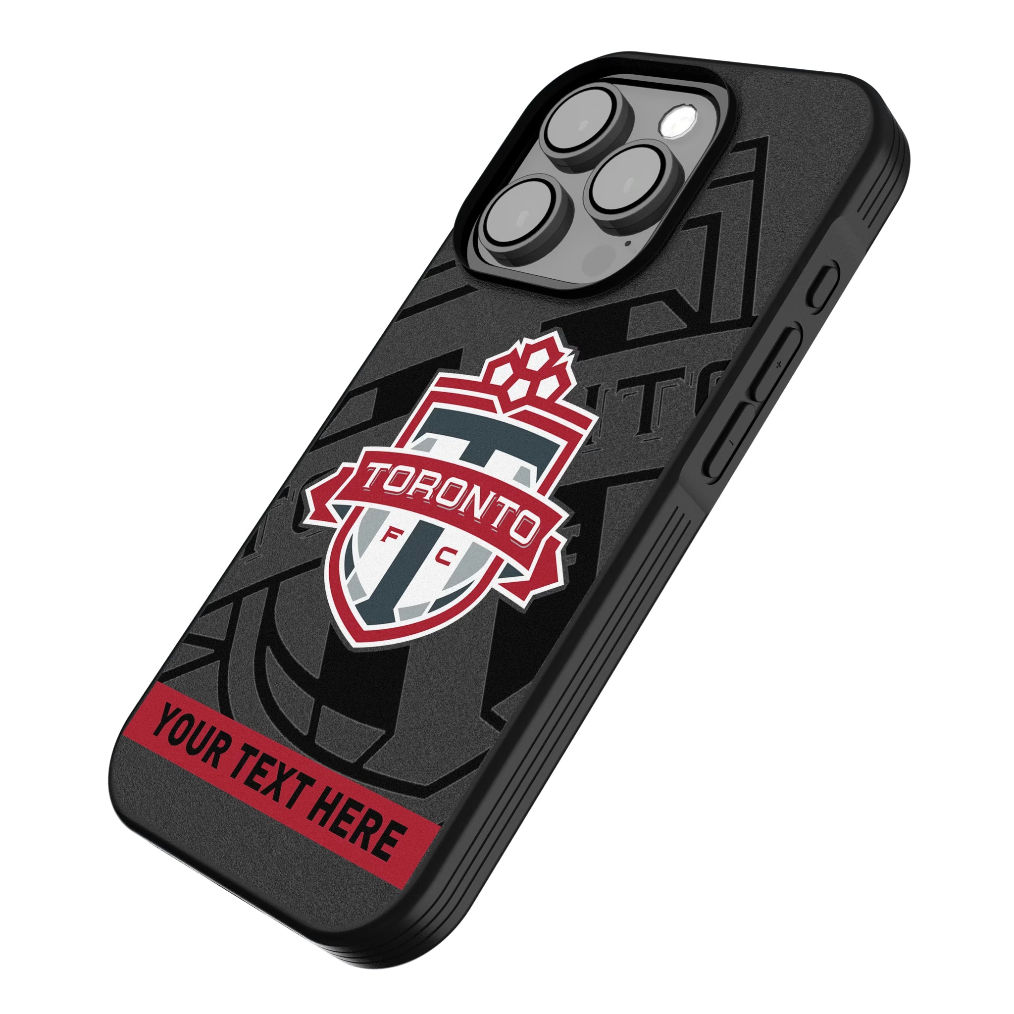 Toronto FC Personalized Tilt iPhone Bump Phone Case for Apple iPhone - Isometric View