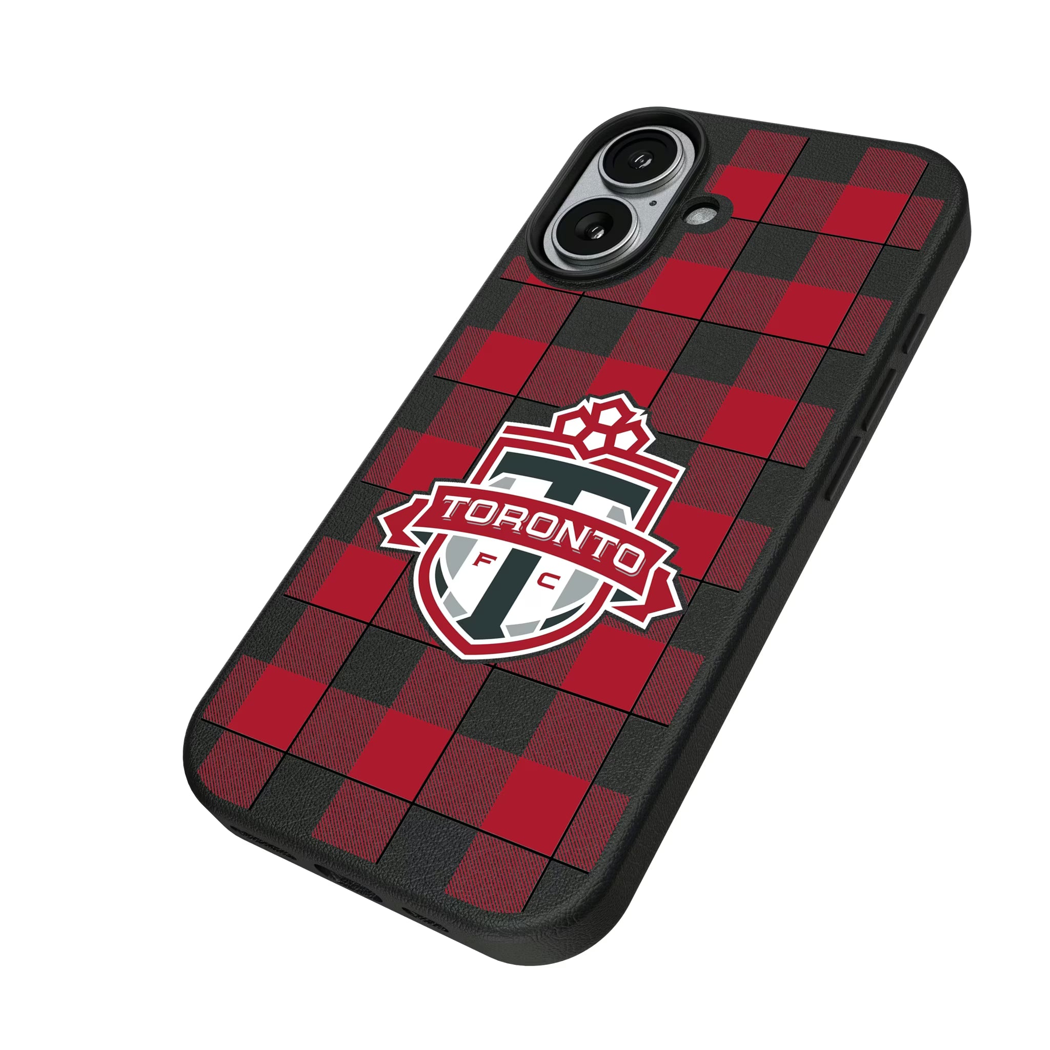 Toronto FC Plaid iPhone MagSafe Compatible Phone Case for Apple iPhone - Isometric View#Device_iPhone 17