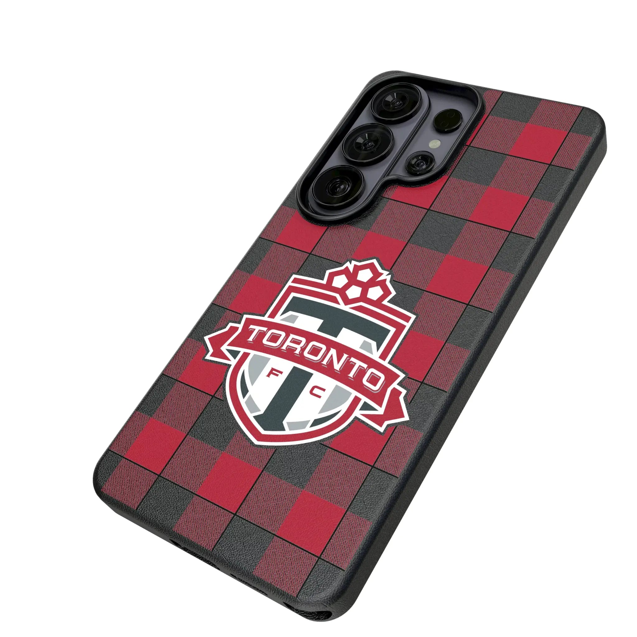 Toronto FC Plaid Galaxy MagSafe Compatible Phone Case for Samsung Galaxy - Isometric View#Device_Galaxy S26 Ultra