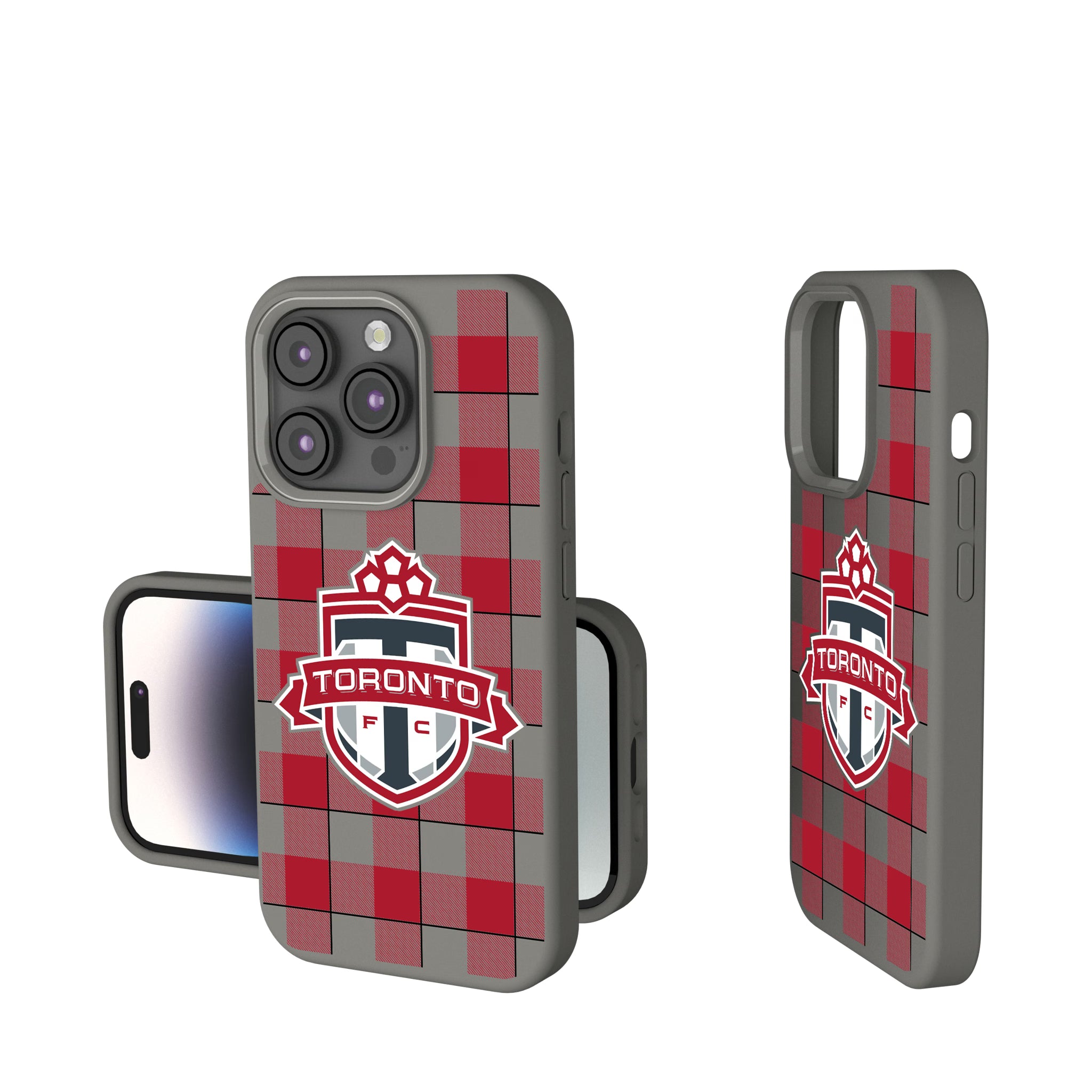 Toronto FC Plaid iPhone Soft Touch Phone Case for Apple iPhone