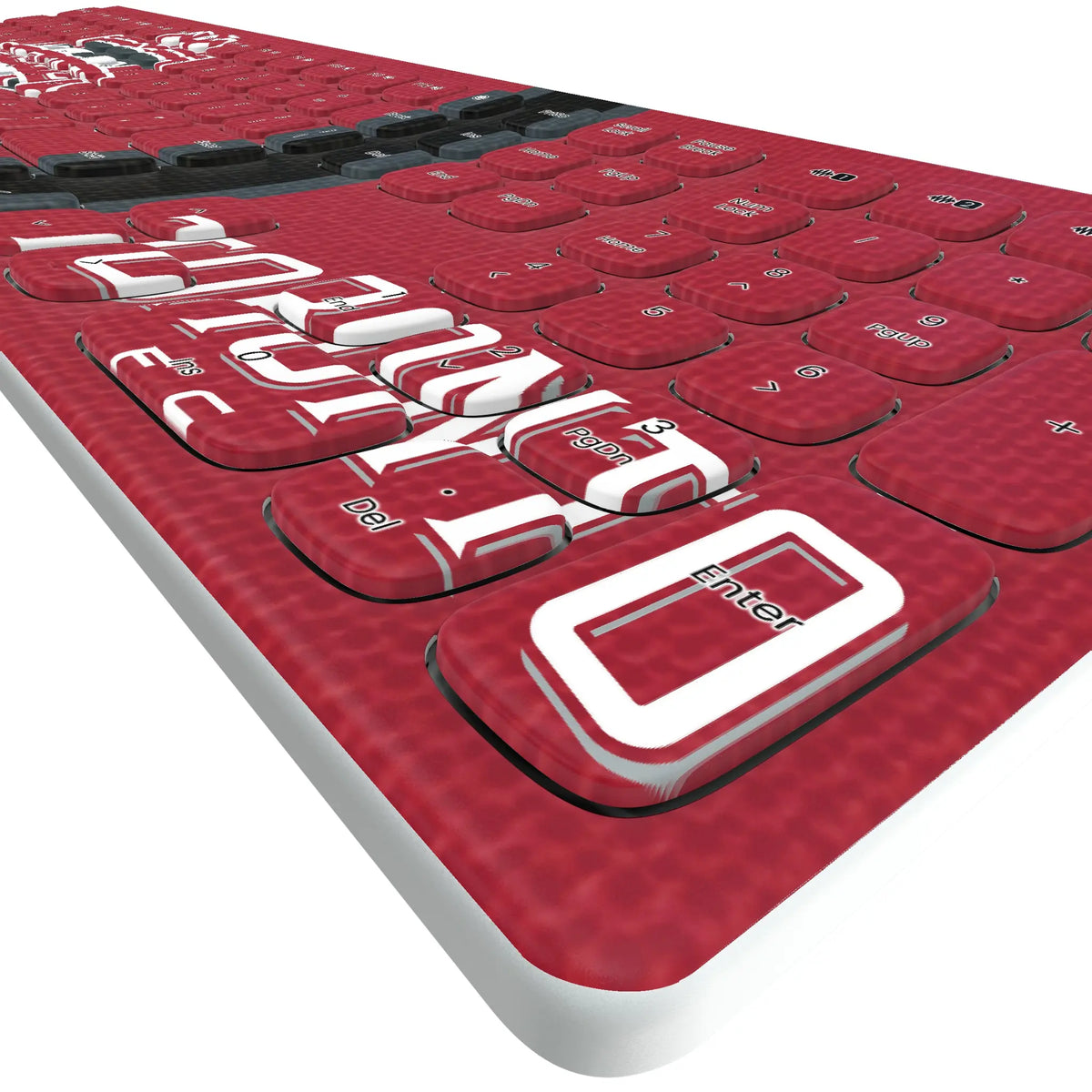 Toronto FC Stripe KKB605 Curved Wireless Keyboard - Detail