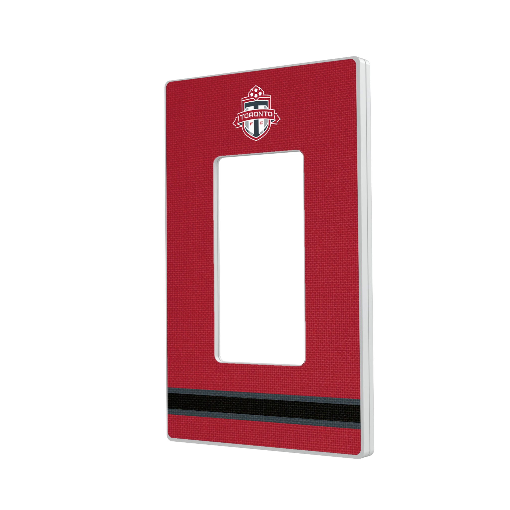 Toronto FC Stripe Hidden-Screw Light Switch Plate#Style_Single Rocker