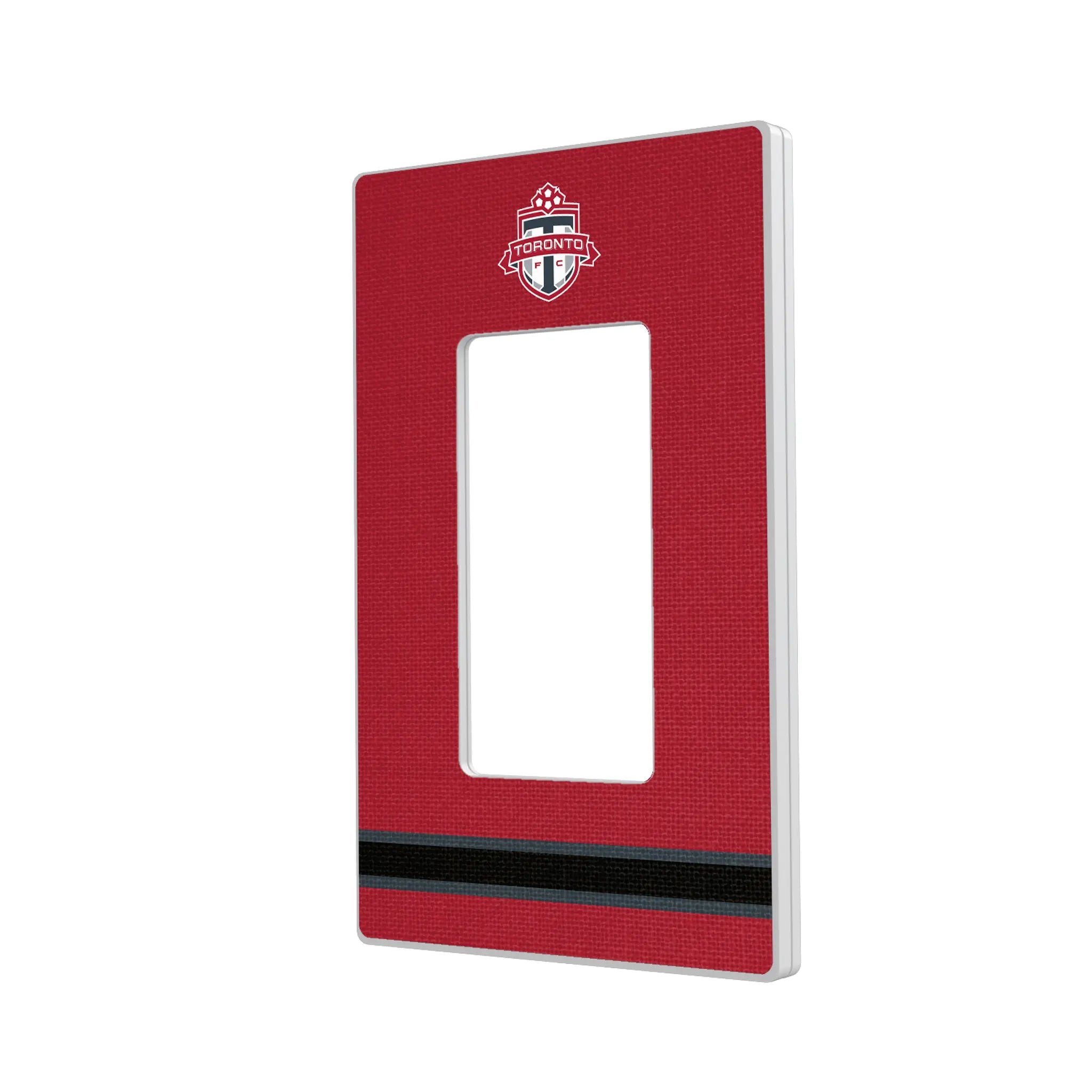 Toronto FC Stripe Hidden-Screw Light Switch Plate#Style_Single Rocker