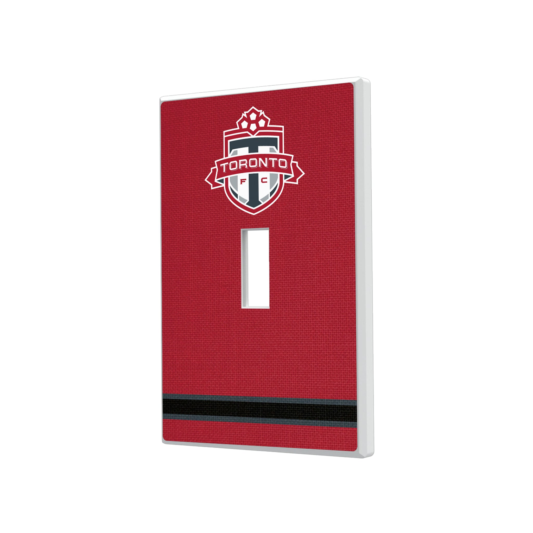 Toronto FC Stripe Hidden-Screw Light Switch Plate#Style_Single Toggle