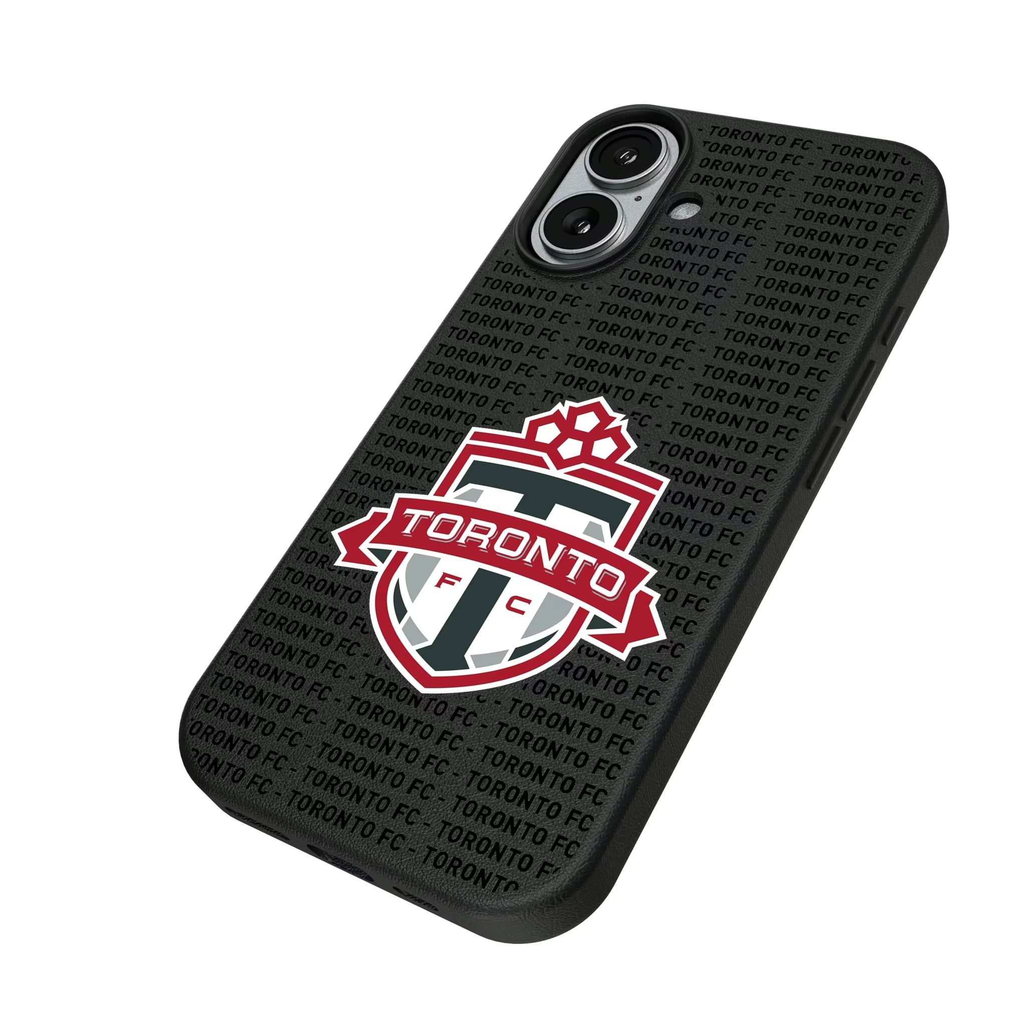 Toronto FC Text Backdrop iPhone MagSafe Compatible Phone Case for Apple iPhone - Isometric View#Device_iPhone 17